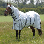 Highlander Plus by Shires Manta para Eczema Sweet-Itch Combo Blanco/Airforce