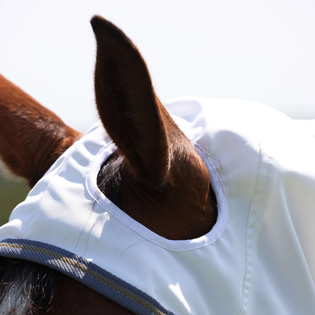 Highlander Plus by Shires Manta para Eczema Sweet-Itch Combo Blanco/Airforce