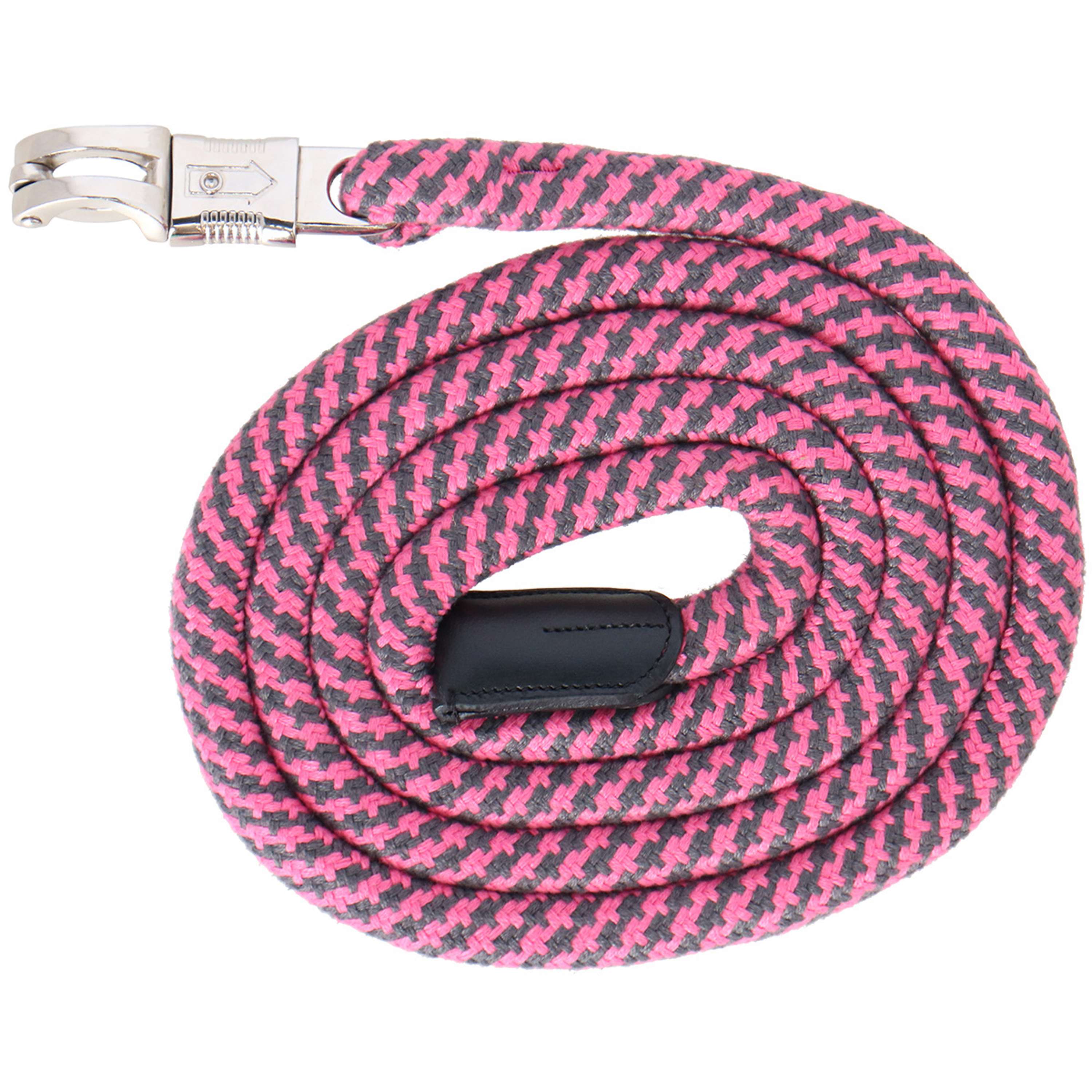 Velder Horsewear Cuerda de Cabestro con Gancho de Pánico Rosa Gris