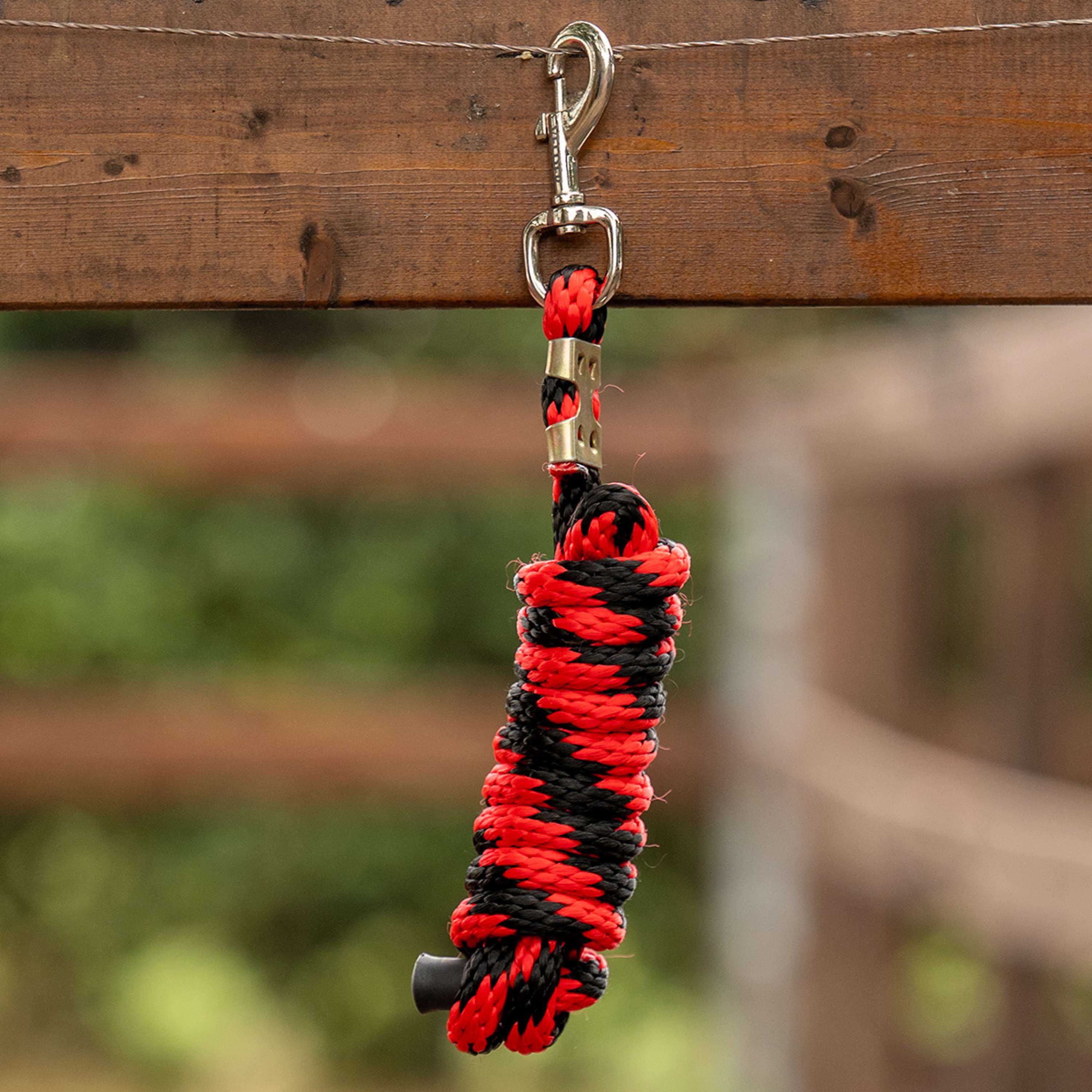 Velder Horsewear Cuerda de Cabestro Colorful Stripe Rojo/Negro