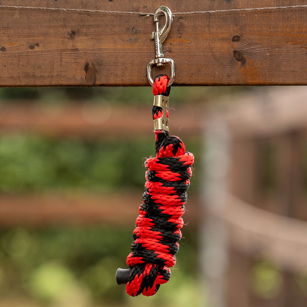 Velder Horsewear Cuerda de Cabestro Colorful Stripe Rojo/Negro