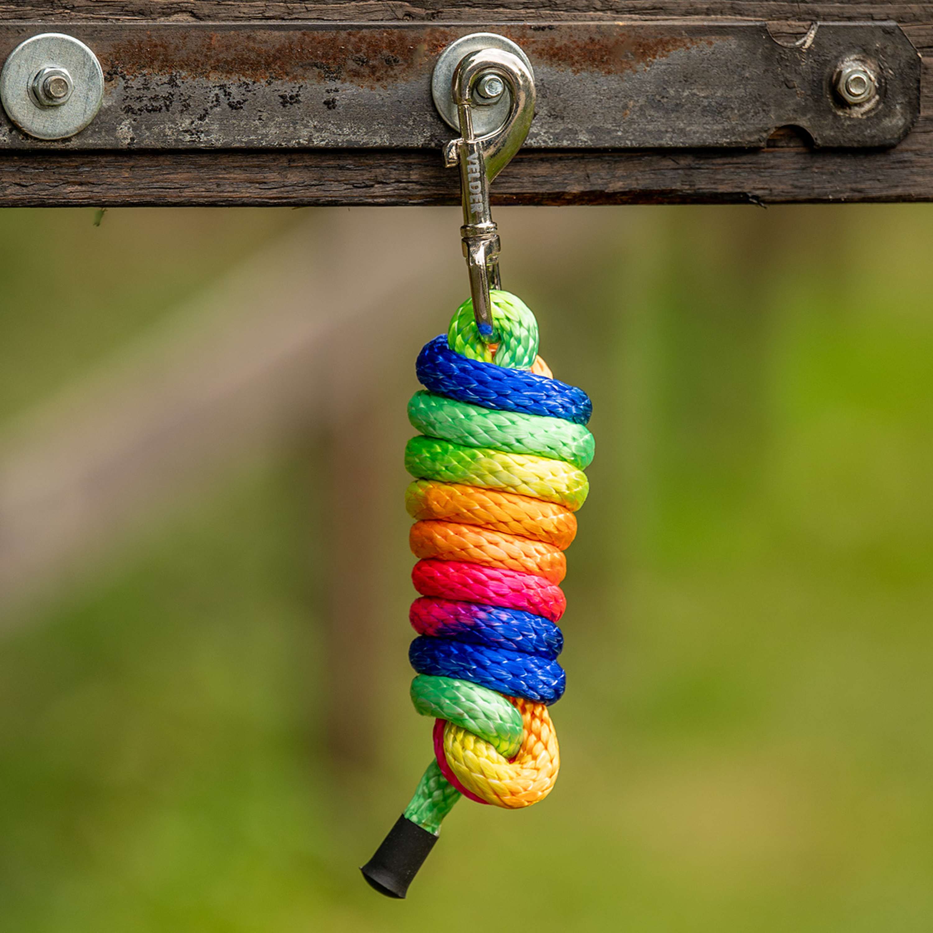 Velder Horsewear Cuerda de Cabestro Colorful Stripe Rainbow Pastel