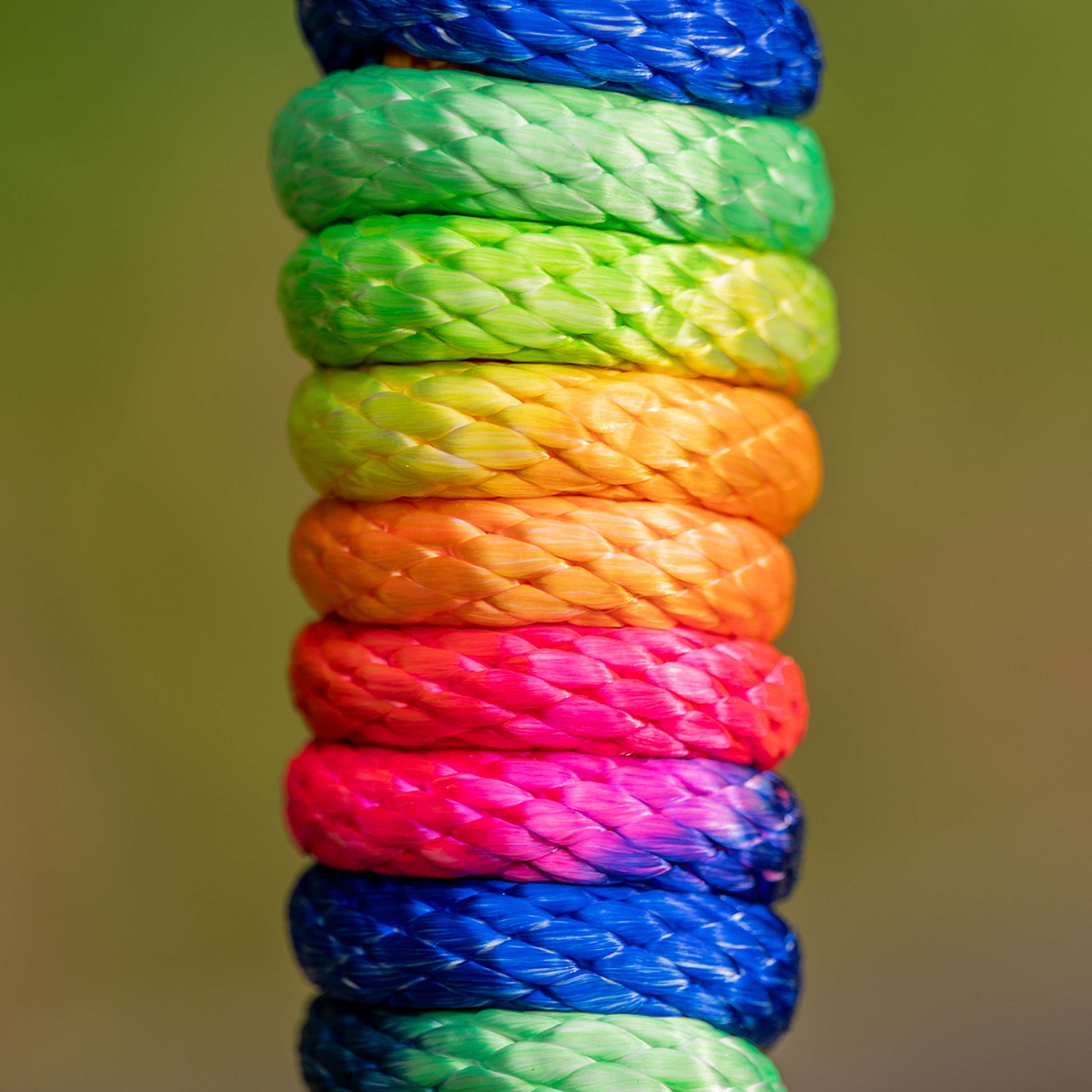 Velder Horsewear Cuerda de Cabestro Colorful Stripe Rainbow Pastel