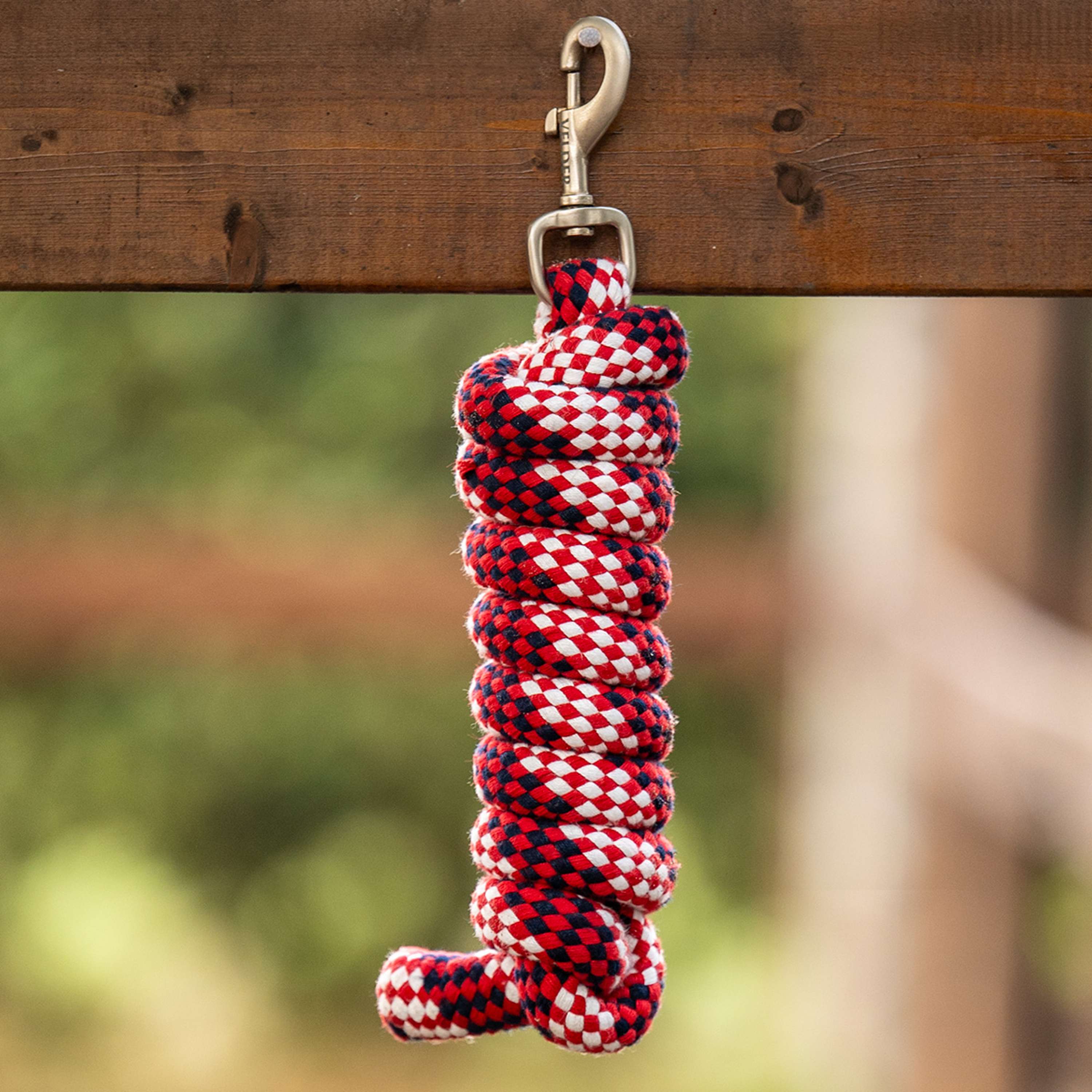Velder Horsewear Cuerda de Cabestro Soft Grip Rojo/Blanco/Marino