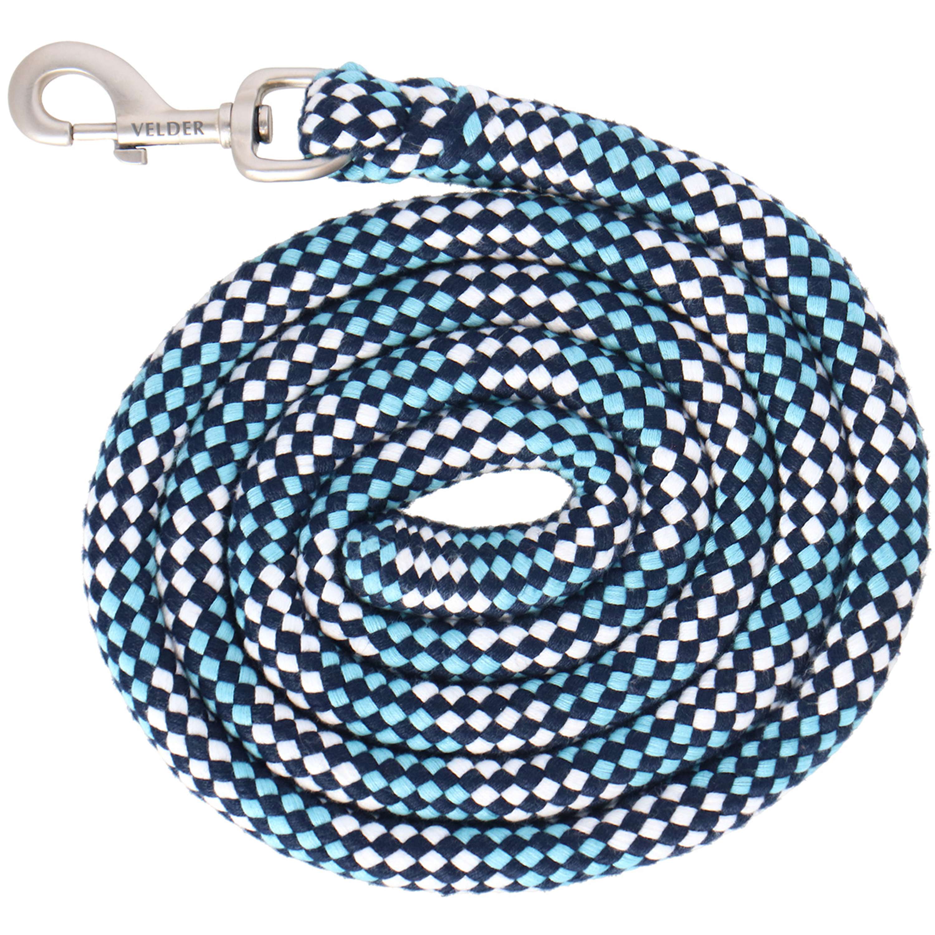 Velder Horsewear Cuerda de Cabestro Soft Grip Azul/Blanco/Azul Marino