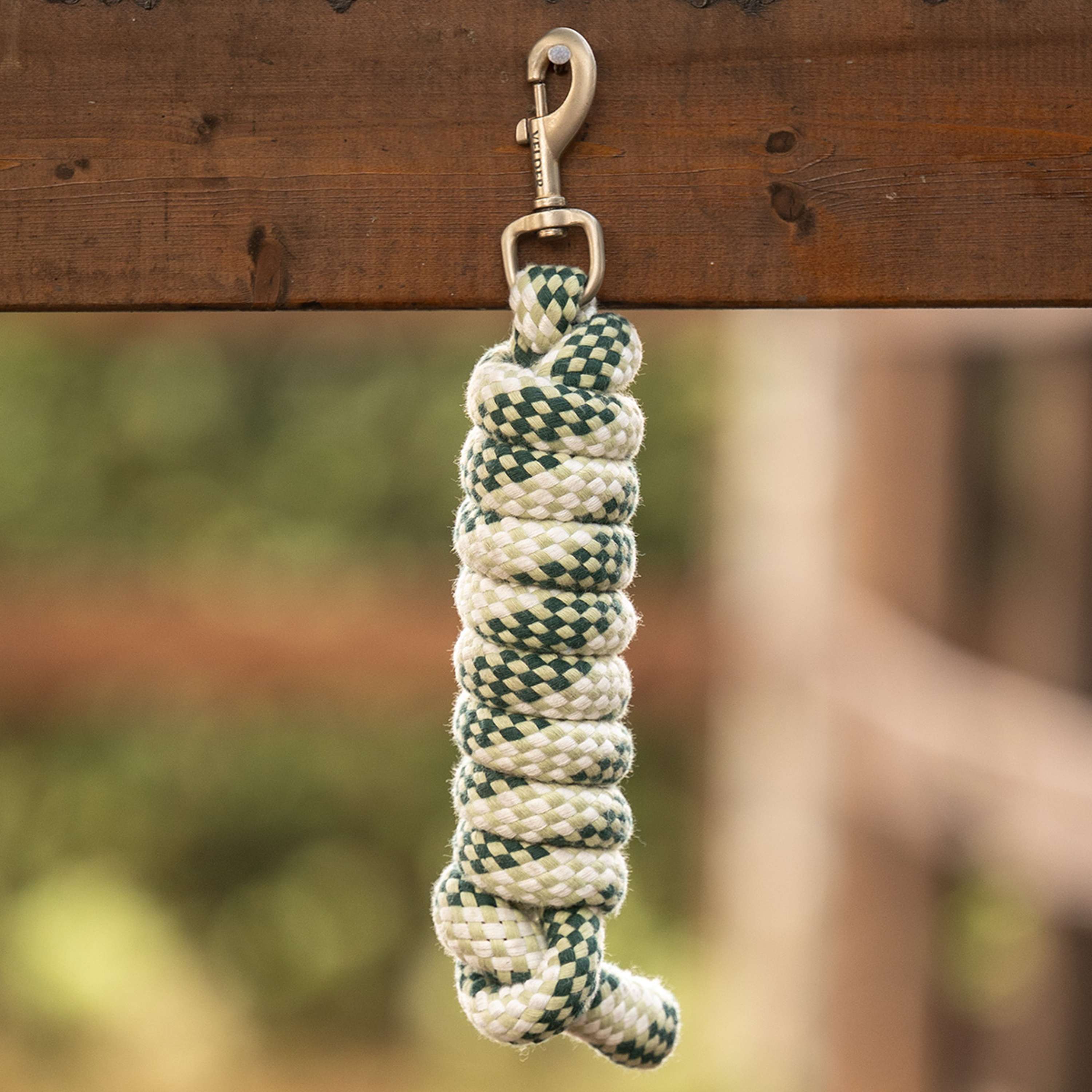 Velder Horsewear Cuerda de Cabestro Soft Grip Dusty Green/Forest Green/Blanco