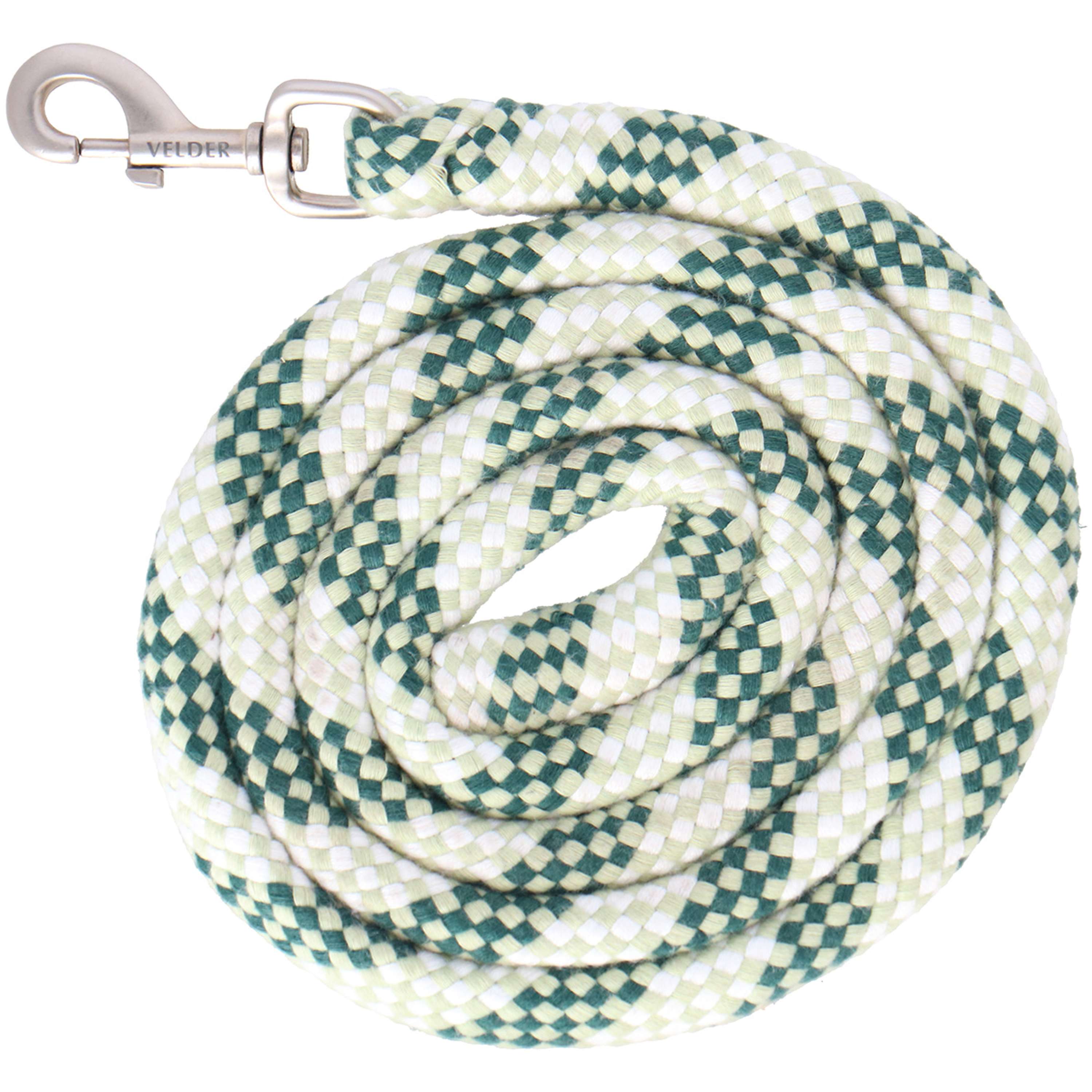 Velder Horsewear Cuerda de Cabestro Soft Grip Dusty Green/Forest Green/Blanco