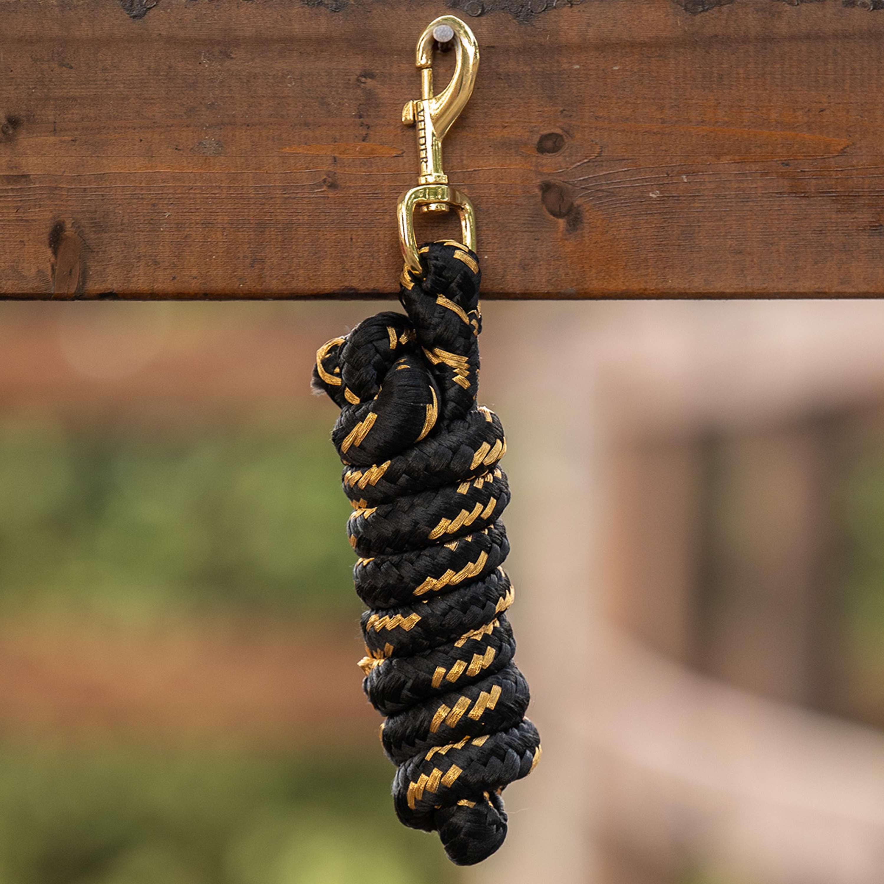 Velder Horsewear Cuerda de Cabestro Gold Negro