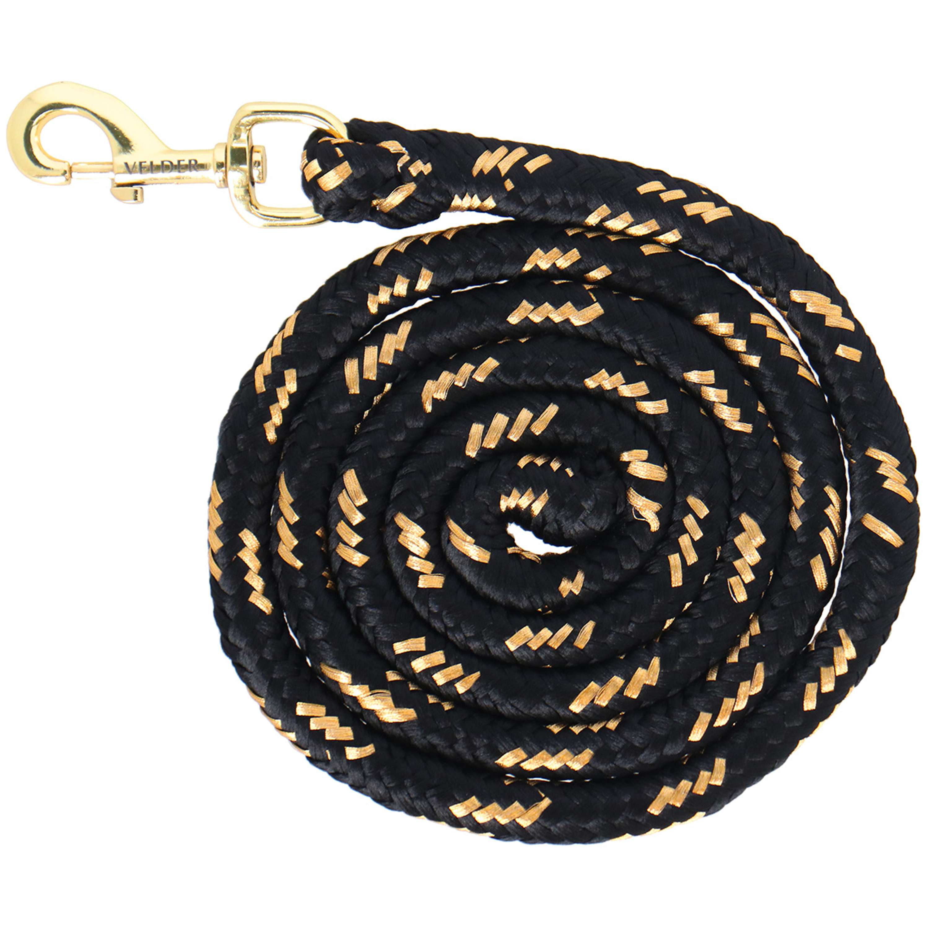 Velder Horsewear Cuerda de Cabestro Gold Negro