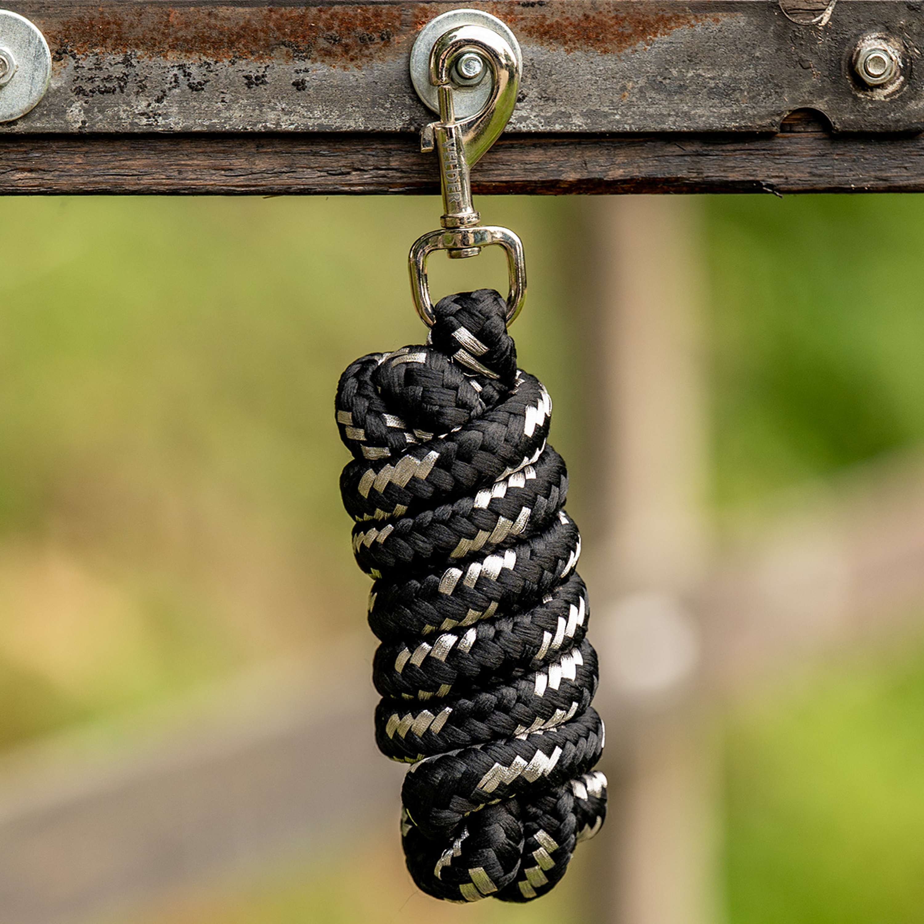 Velder Horsewear Cuerda de Cabestro Silver Negro