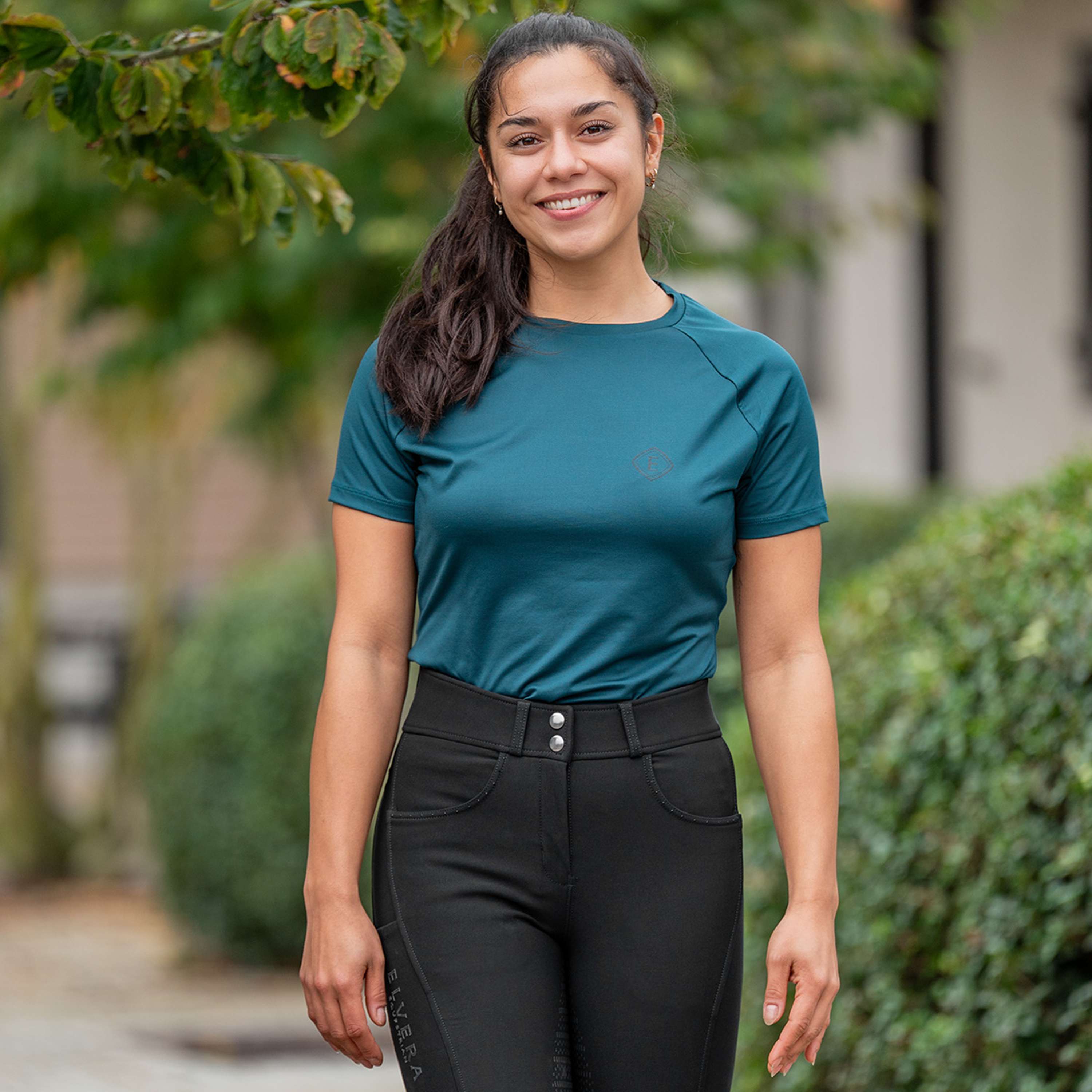 Elvera Equestrian Camiseta de rendimiento EENova Deep Teal