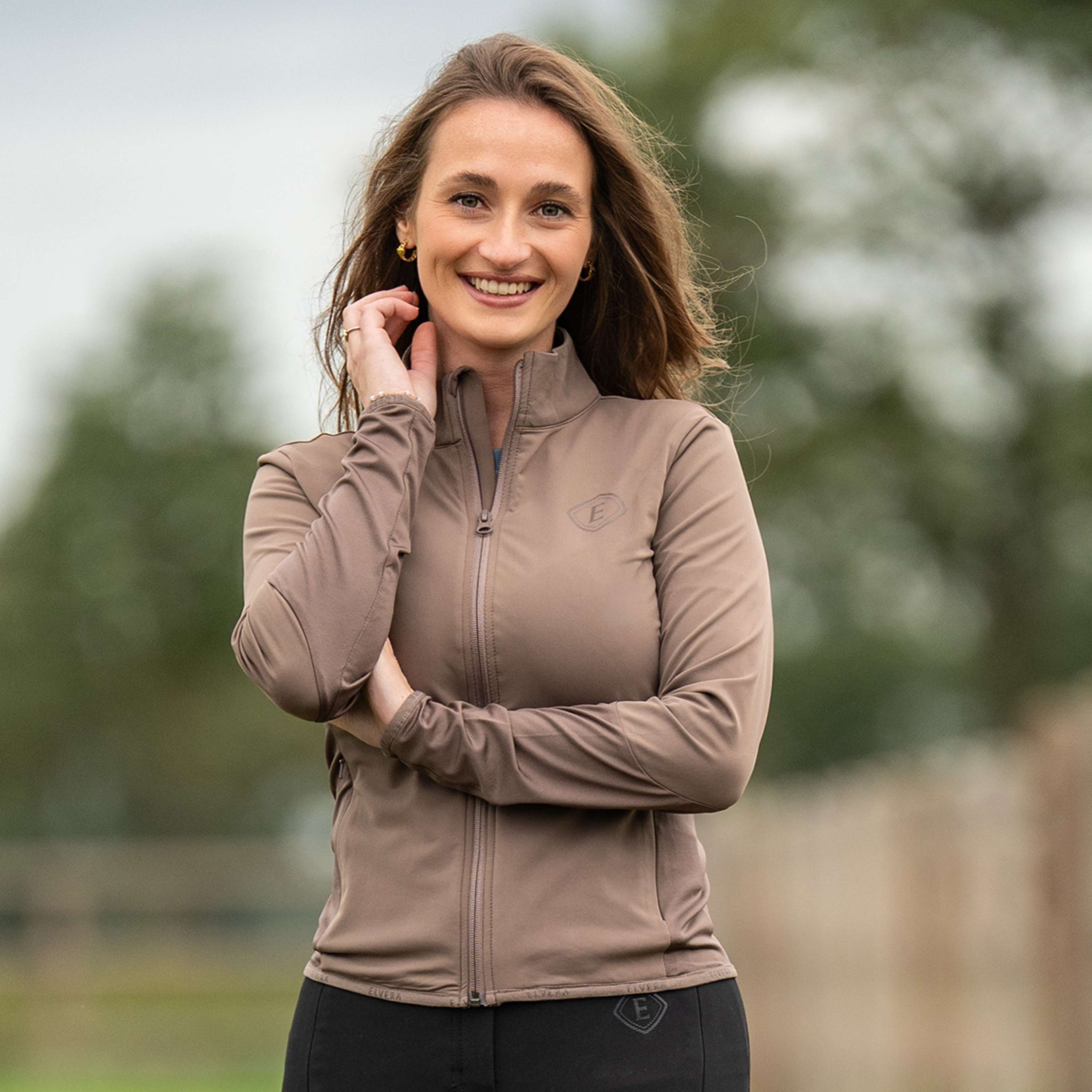 Elvera Equestrian Chaleco de Entrenamiento EEAveline Dark Taupe