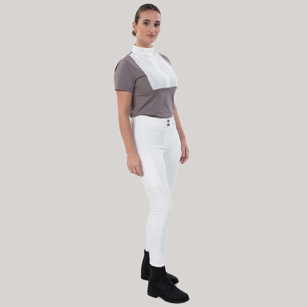 Elvera Equestrian Pantalón de Equitación Performance Bling Blanco