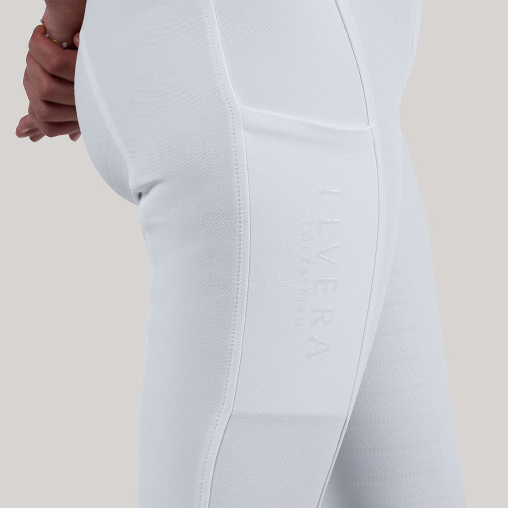 Elvera Equestrian Pantalón de Equitación Performance Bling Blanco