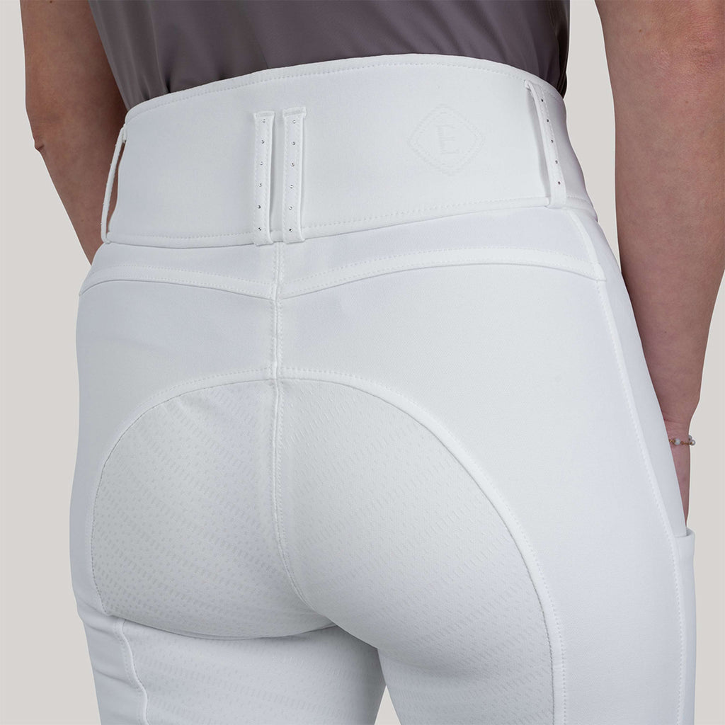 Elvera Equestrian Pantalón de Equitación Performance Bling Blanco