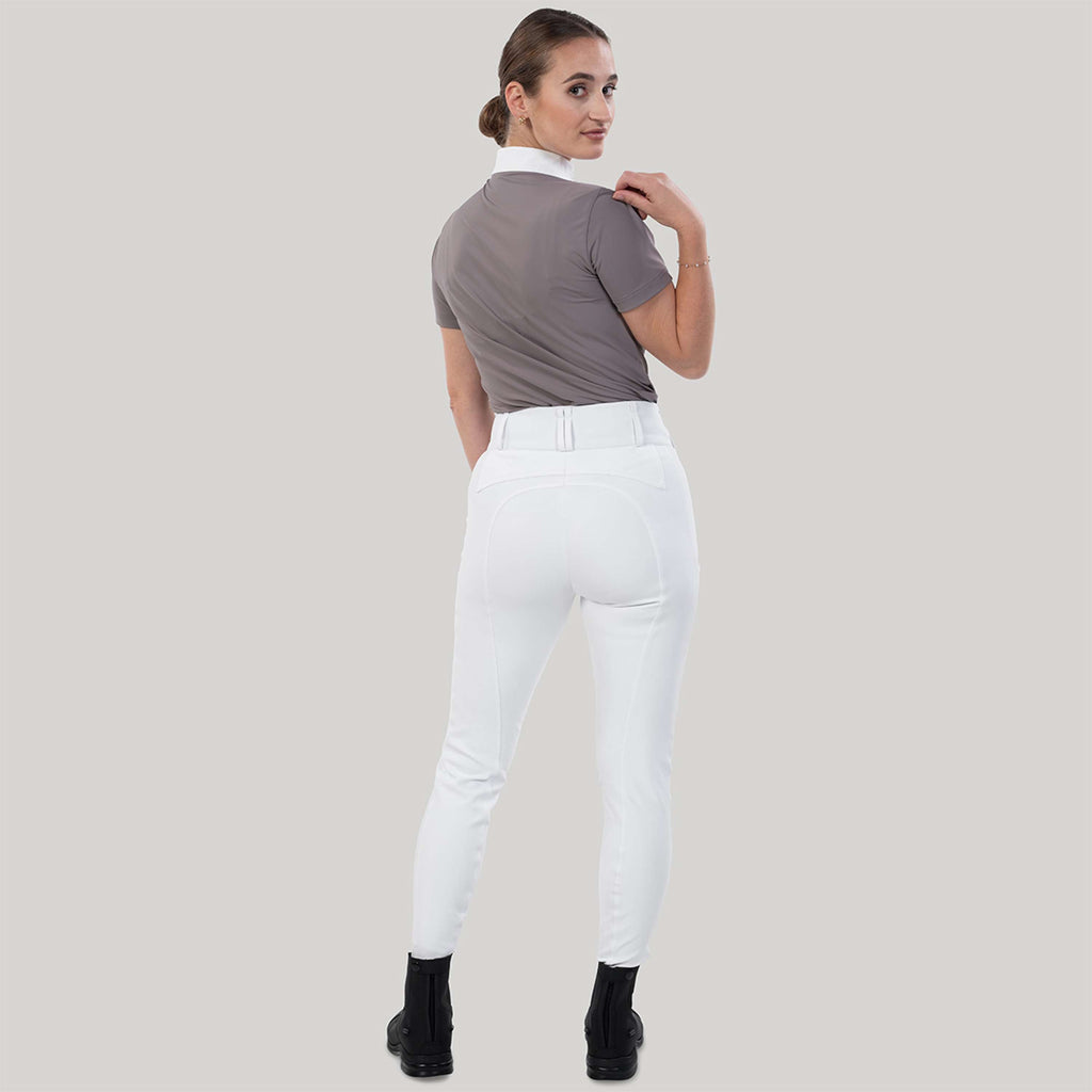 Elvera Equestrian Pantalón de Equitación Sensitive Pro Half Seat Blanco