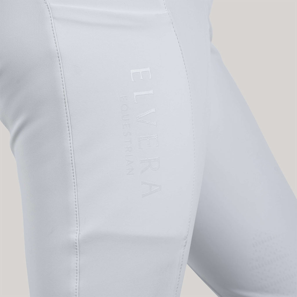 Elvera Equestrian Pantalón de Equitación Sensitive Pro Half Seat Blanco