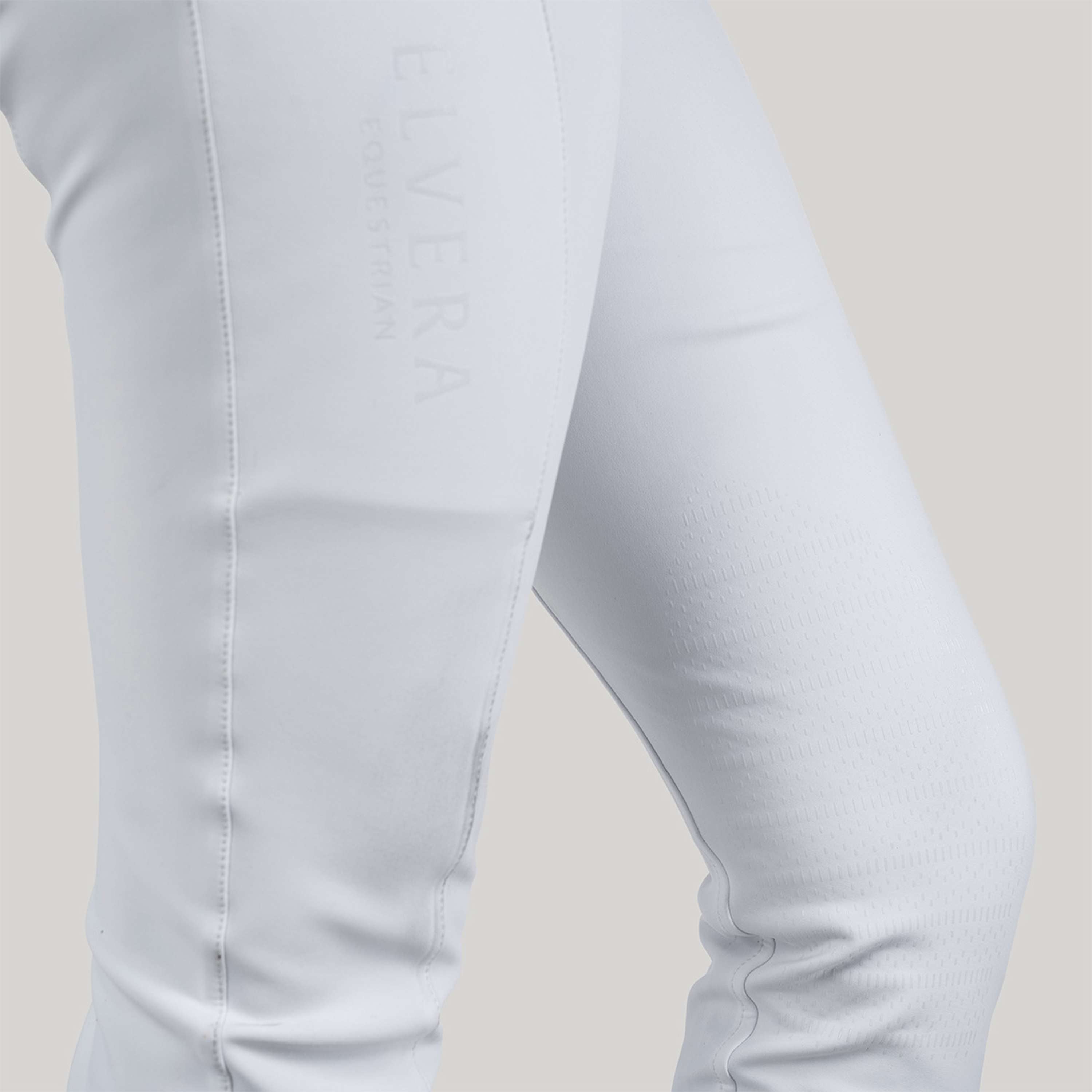 Elvera Equestrian Pantalón de Equitación Sensitive Pro Half Seat Blanco