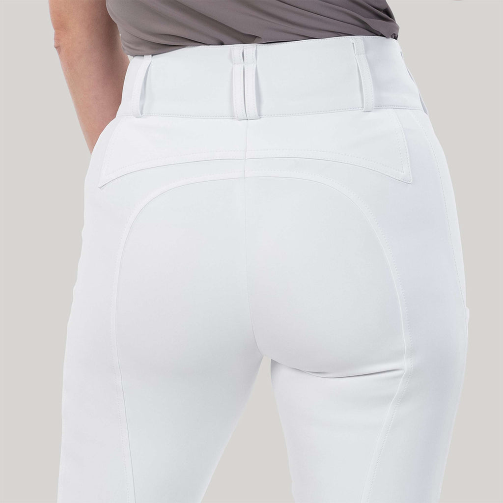 Elvera Equestrian Pantalón de Equitación Sensitive Pro Half Seat Blanco