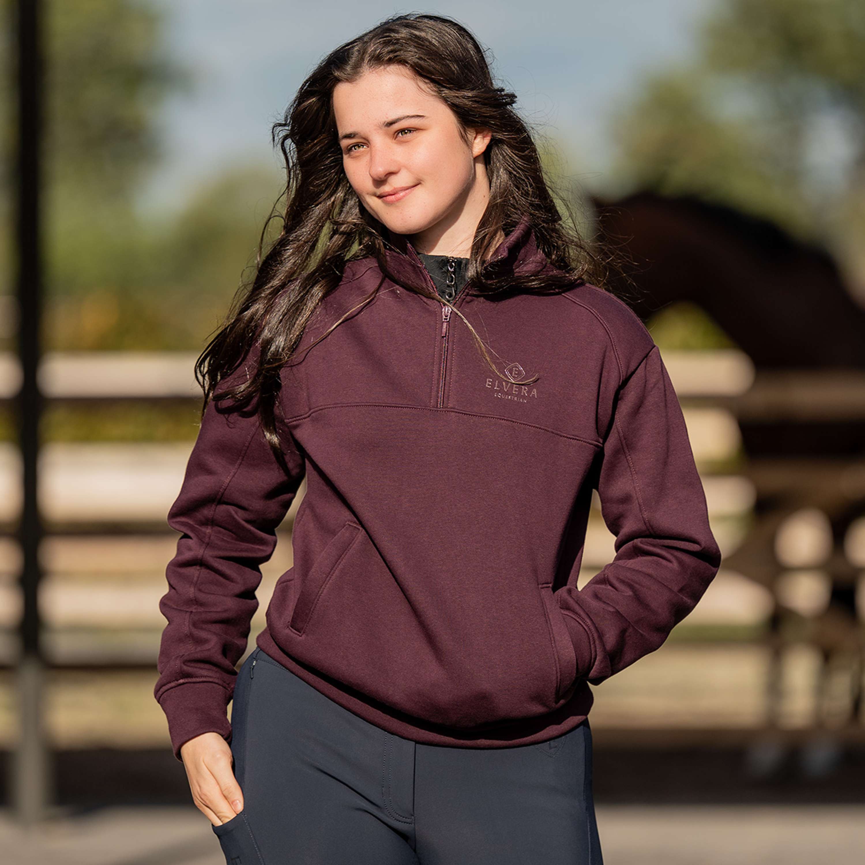 Elvera Equestrian Suéter EEHazardstory Ciruela