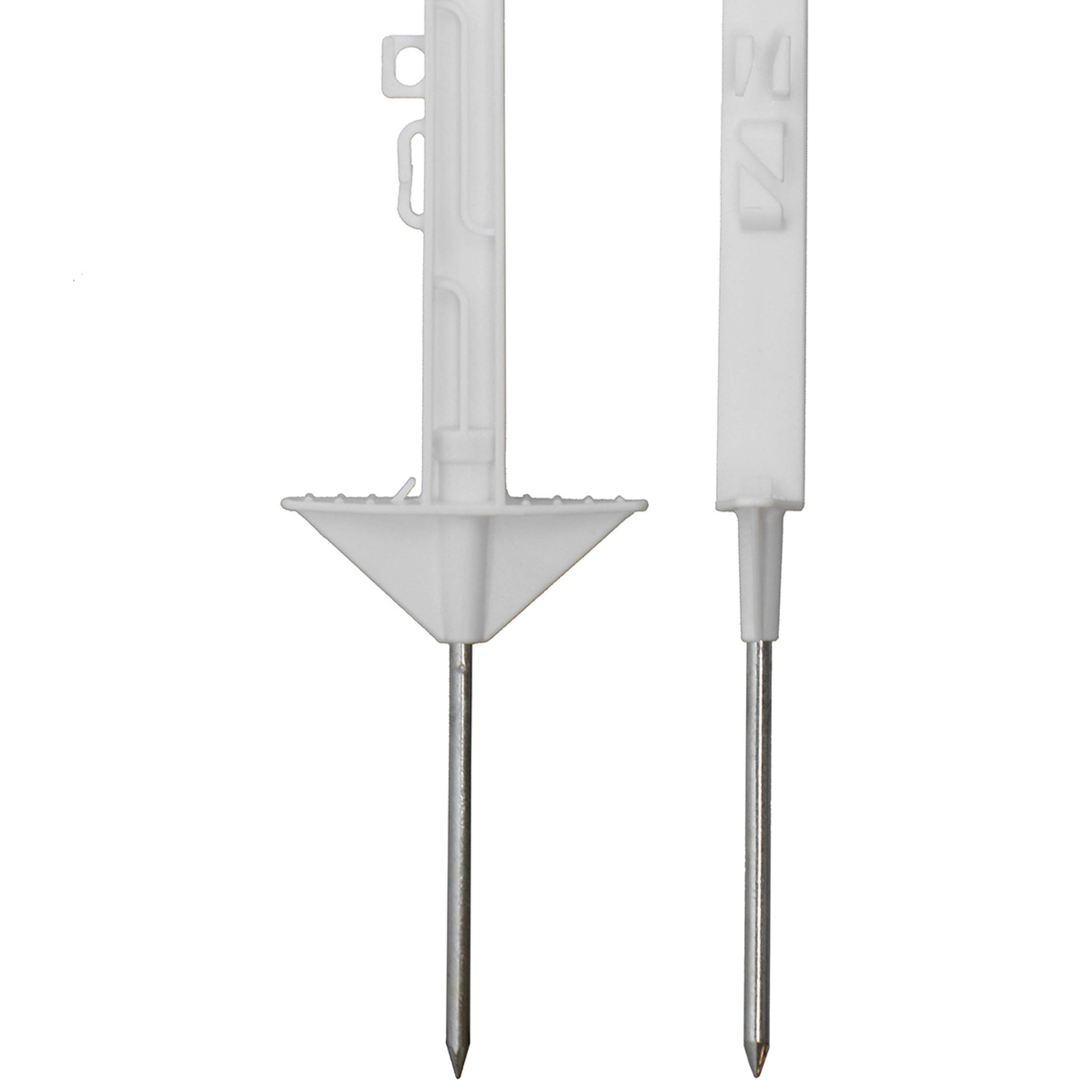 Agradi Power Poste de pradera Classic 105cm 20 Piezas Blanco