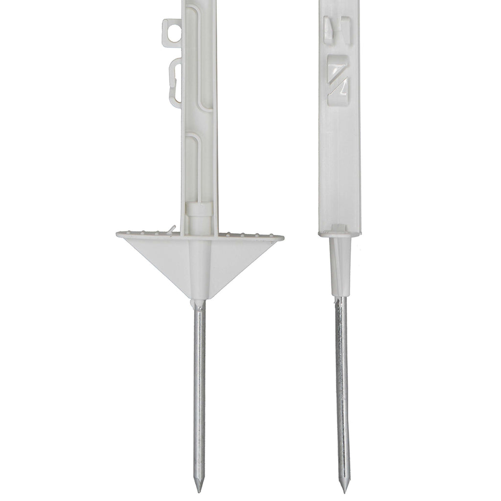 Agradi Power Poste de pradera Classic 150cm 20 Piezas Blanco