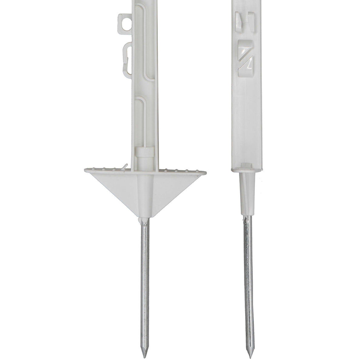 Agradi Power Poste de pradera Classic 150cm 20 Piezas Blanco