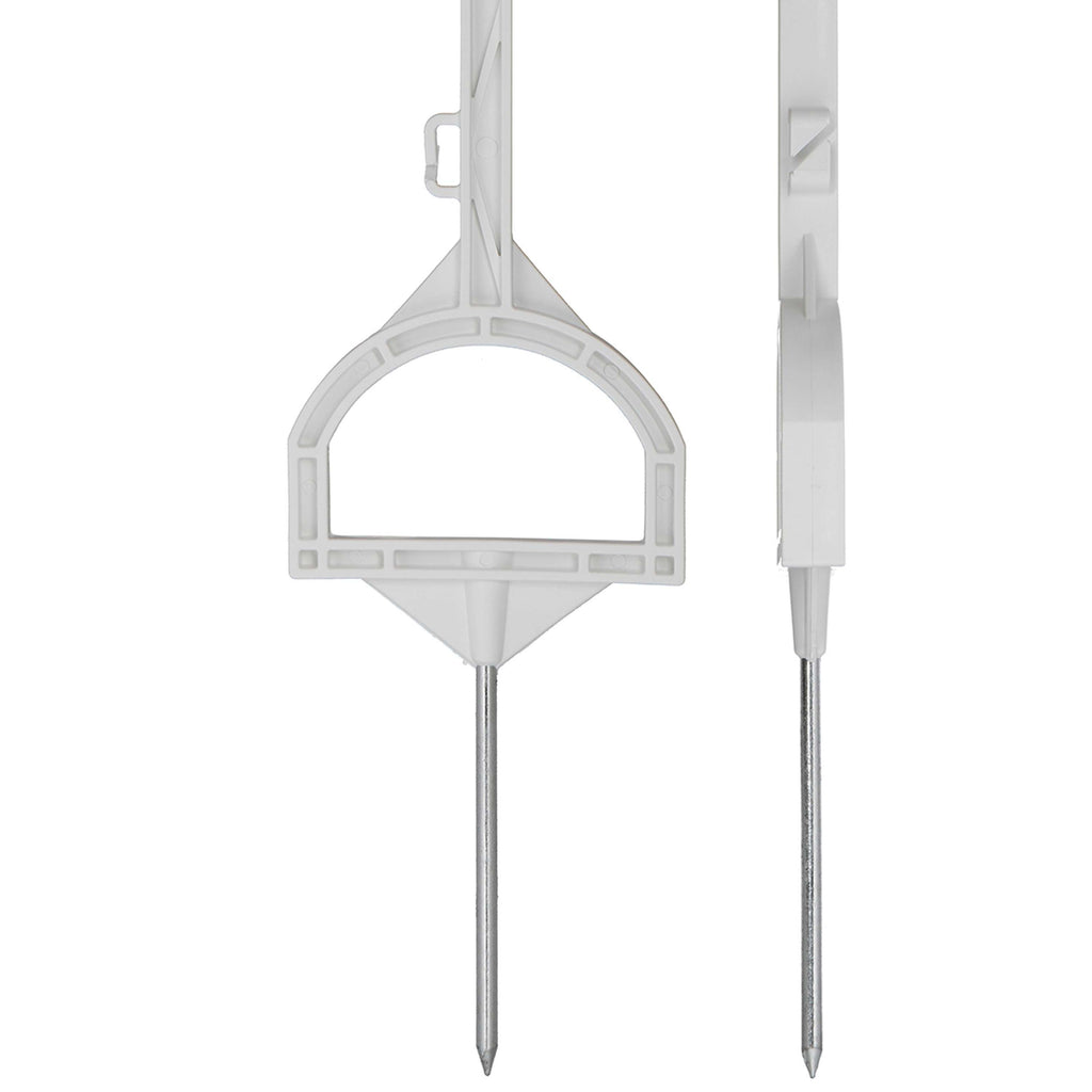 Agradi Power Poste de pradera Entrada 115cm 20 Piezas Blanco