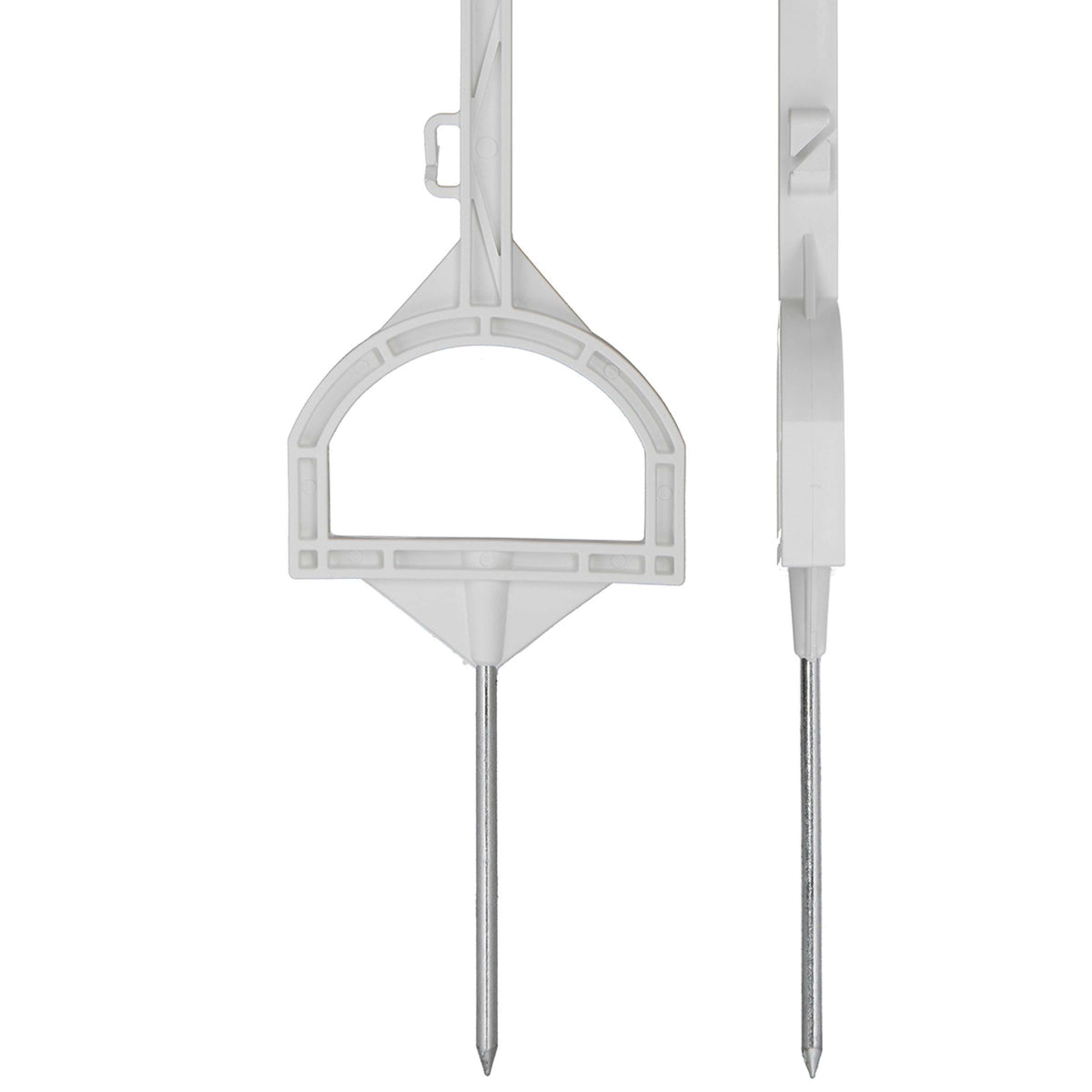 Agradi Power Poste de pradera Entrada 115cm 20 Piezas Blanco