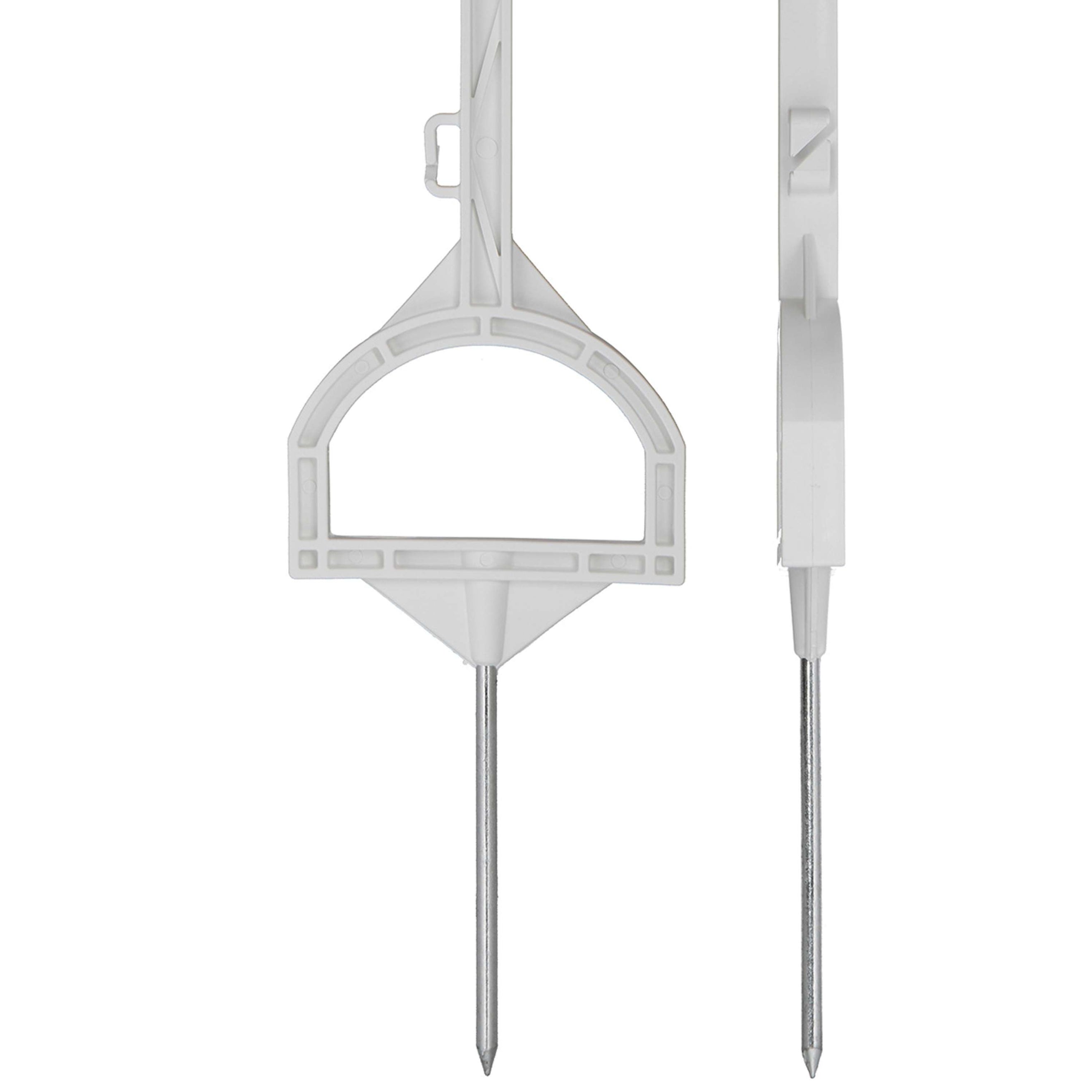 Agradi Power Poste de pradera Entrada 115cm 20 Piezas Blanco