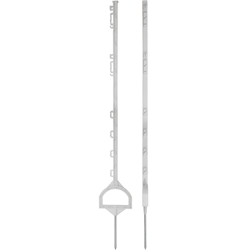 Agradi Power Poste de pradera Entrada 115cm 20 Piezas Blanco