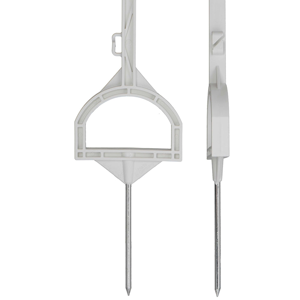 Agradi Power Poste de pradera Entrada 155cm 20 Piezas Blanco