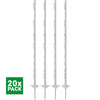 Agradi Power Poste de pradera Classic 125cm 20 Piezas Blanco