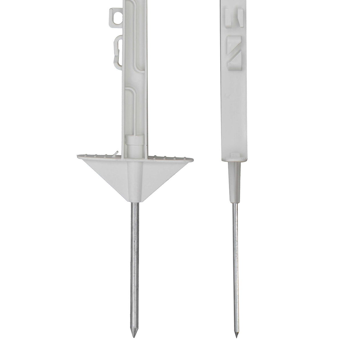 Agradi Power Poste de pradera Classic 125cm 20 Piezas Blanco