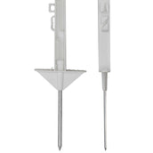 Agradi Power Poste de pradera Classic 125cm 20 Piezas Blanco