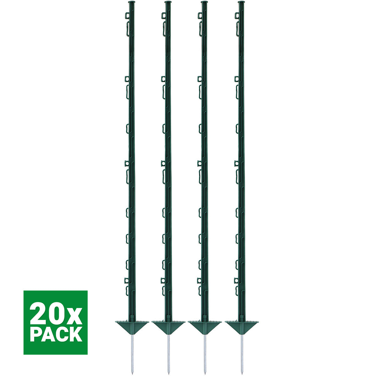 Agradi Power Poste de pradera Classic 125cm 20 Piezas Verde