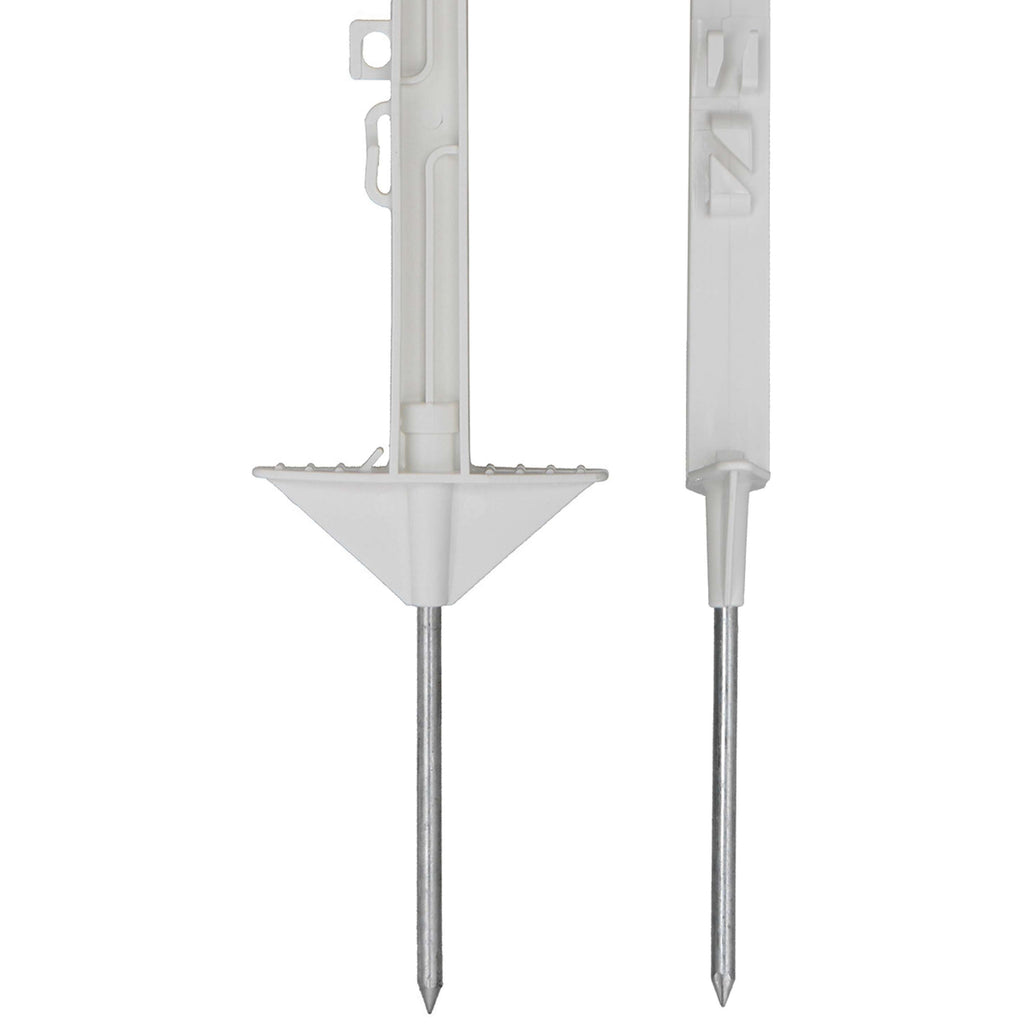 Agradi Power Poste de pradera Classic 75cm 20 Piezas Blanco