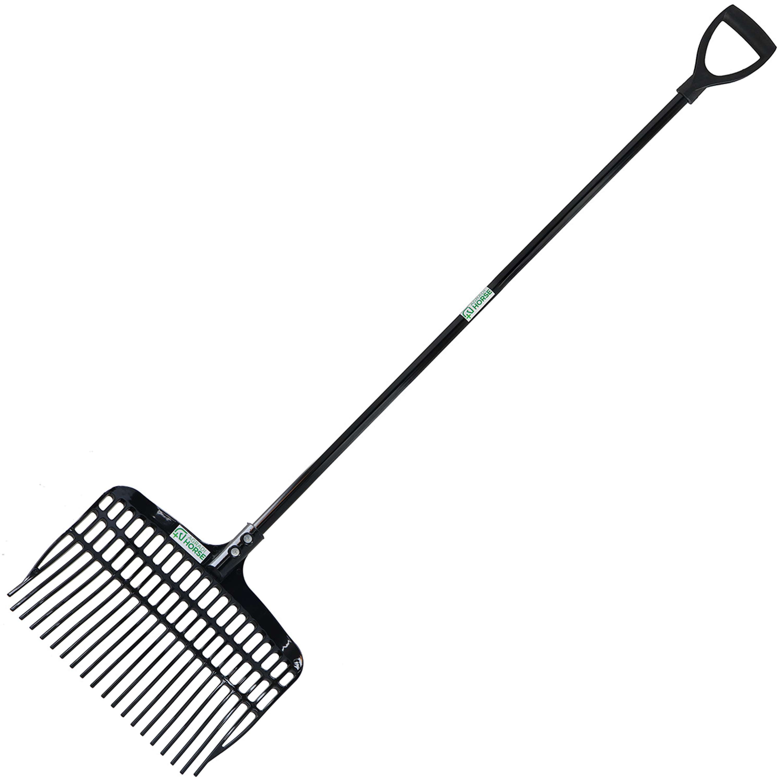 Agradi Horse Mango de metal D-Grip Negro