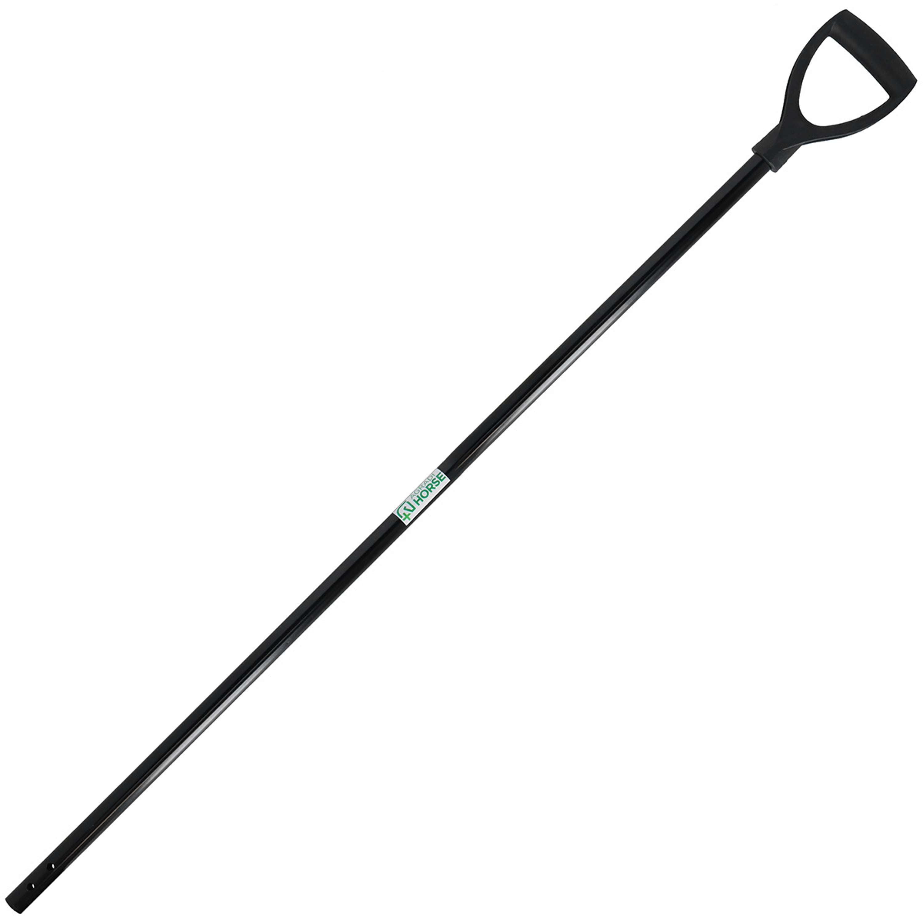 Agradi Horse Mango de metal D-Grip Negro