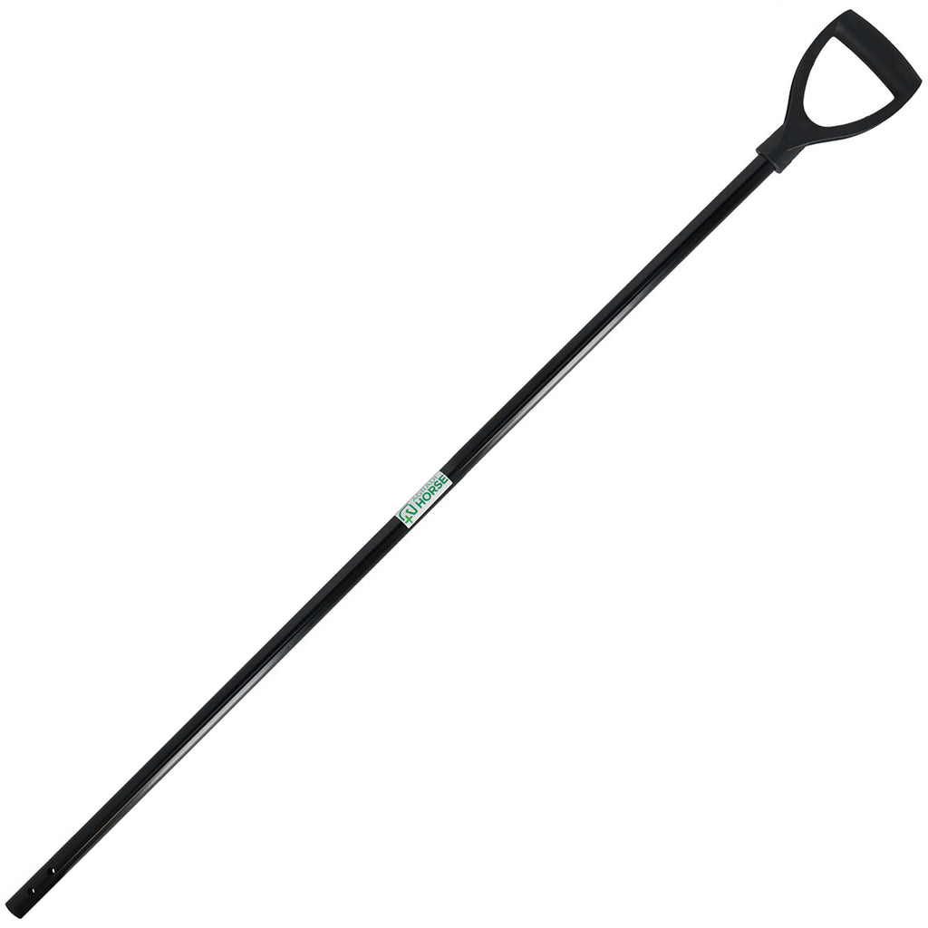 Agradi Horse Mango de metal D-Grip Negro