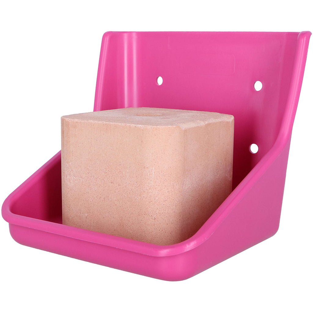 Agradi Soporte para Bloque de Sal Robu Plástico Rosa