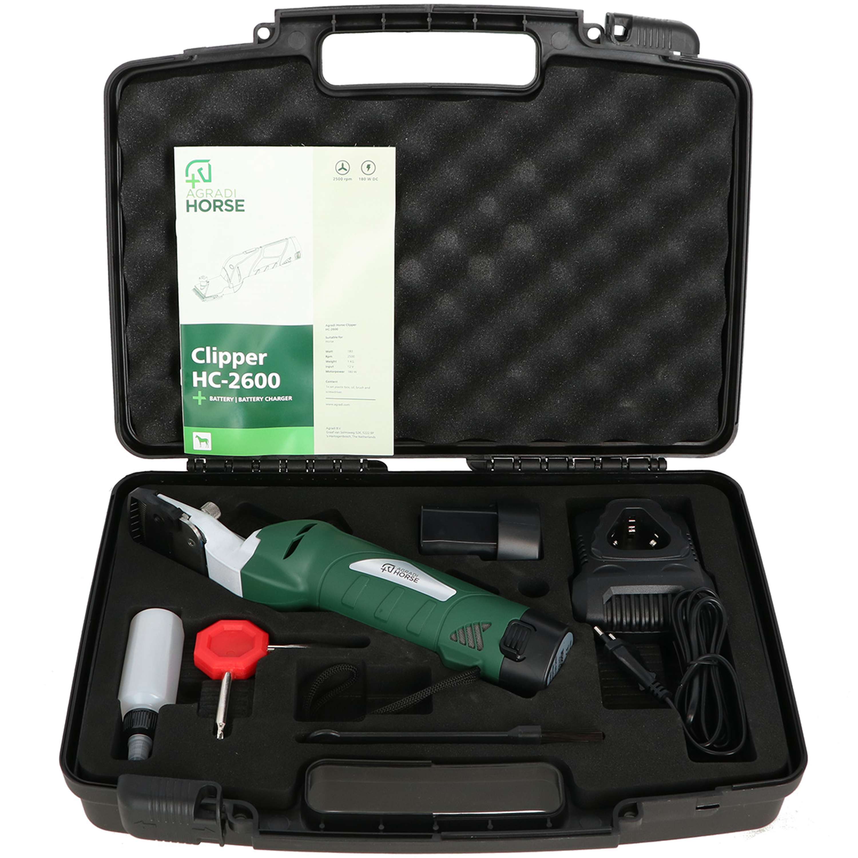Agradi Horse Máquina de esquilar HC-2600 Verde