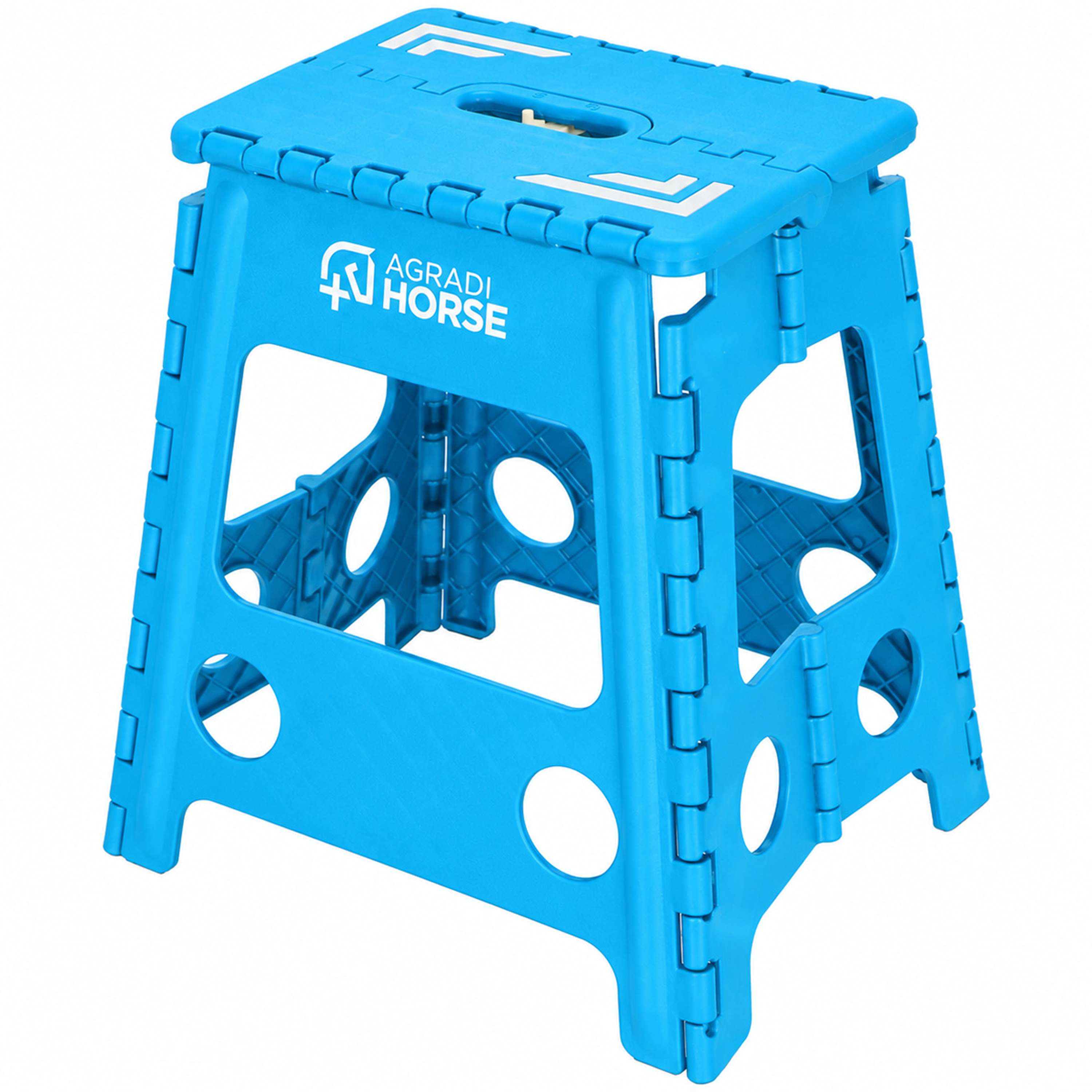 Agradi Horse Escalón Plegable Azul