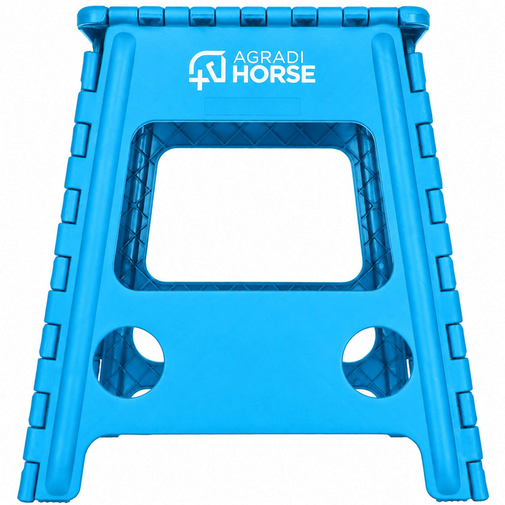 Agradi Horse Escalón Plegable Azul