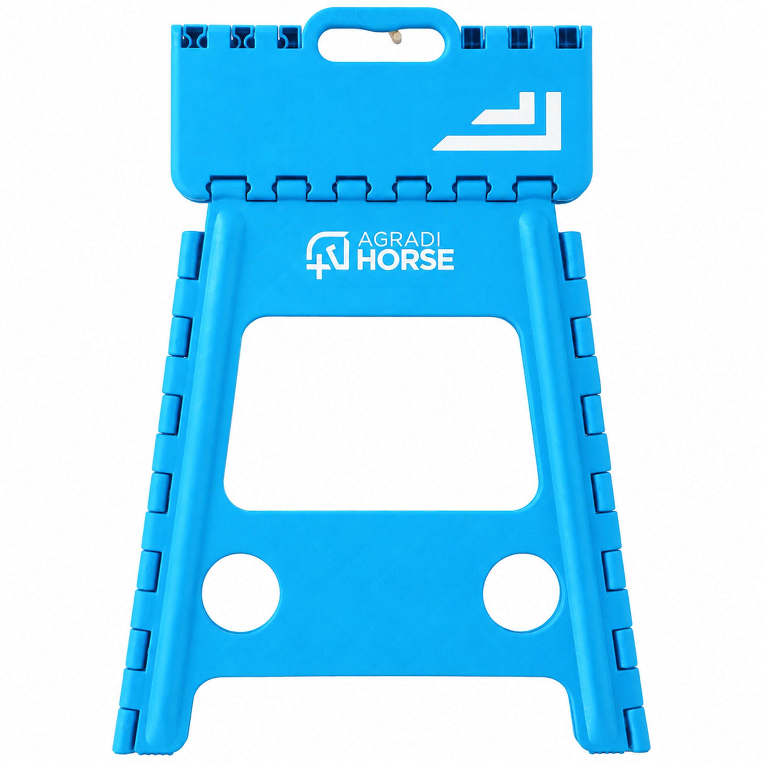 Agradi Horse Escalón Plegable Azul