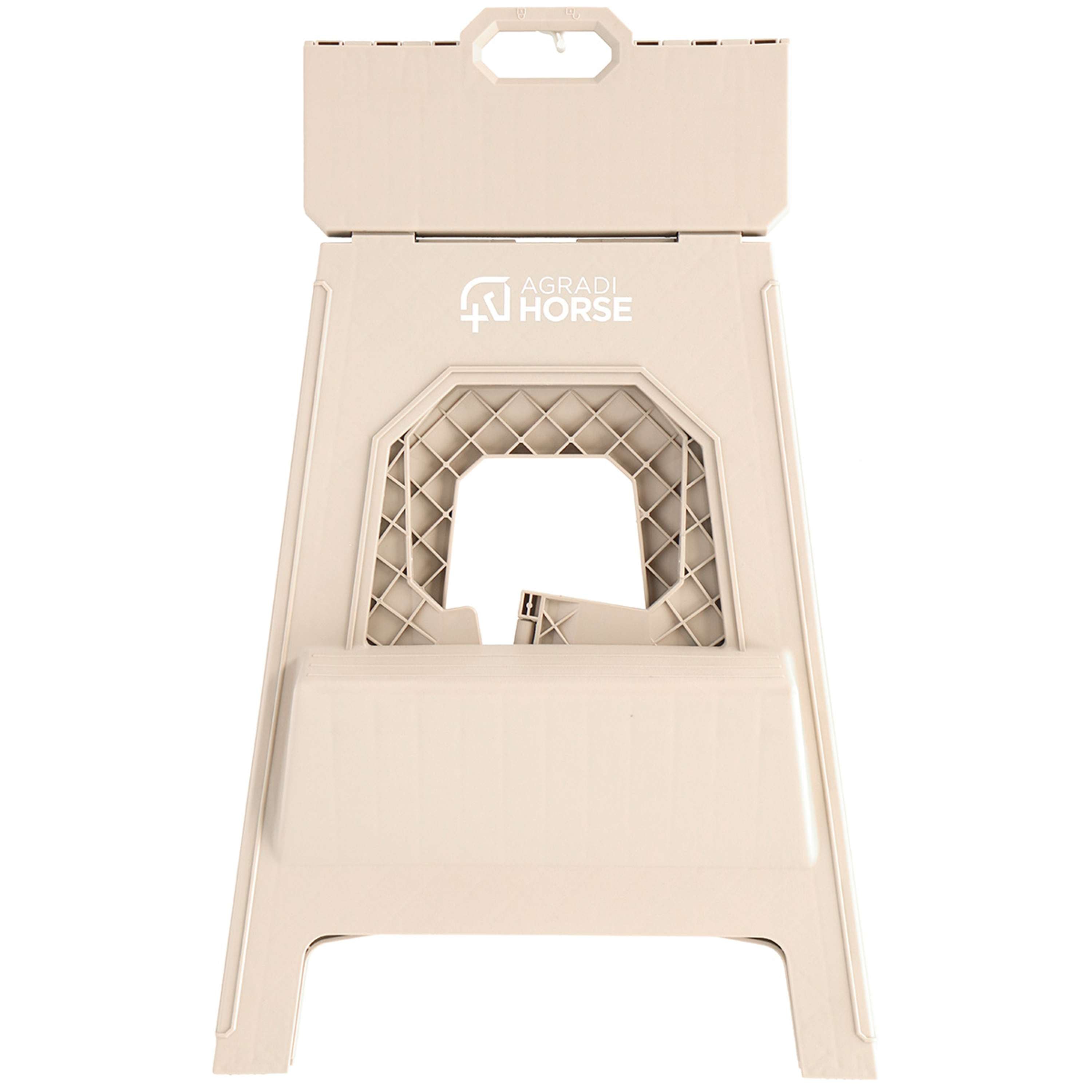 Agradi Horse Escalón/Taburete Plegable XH 49cm Khaki