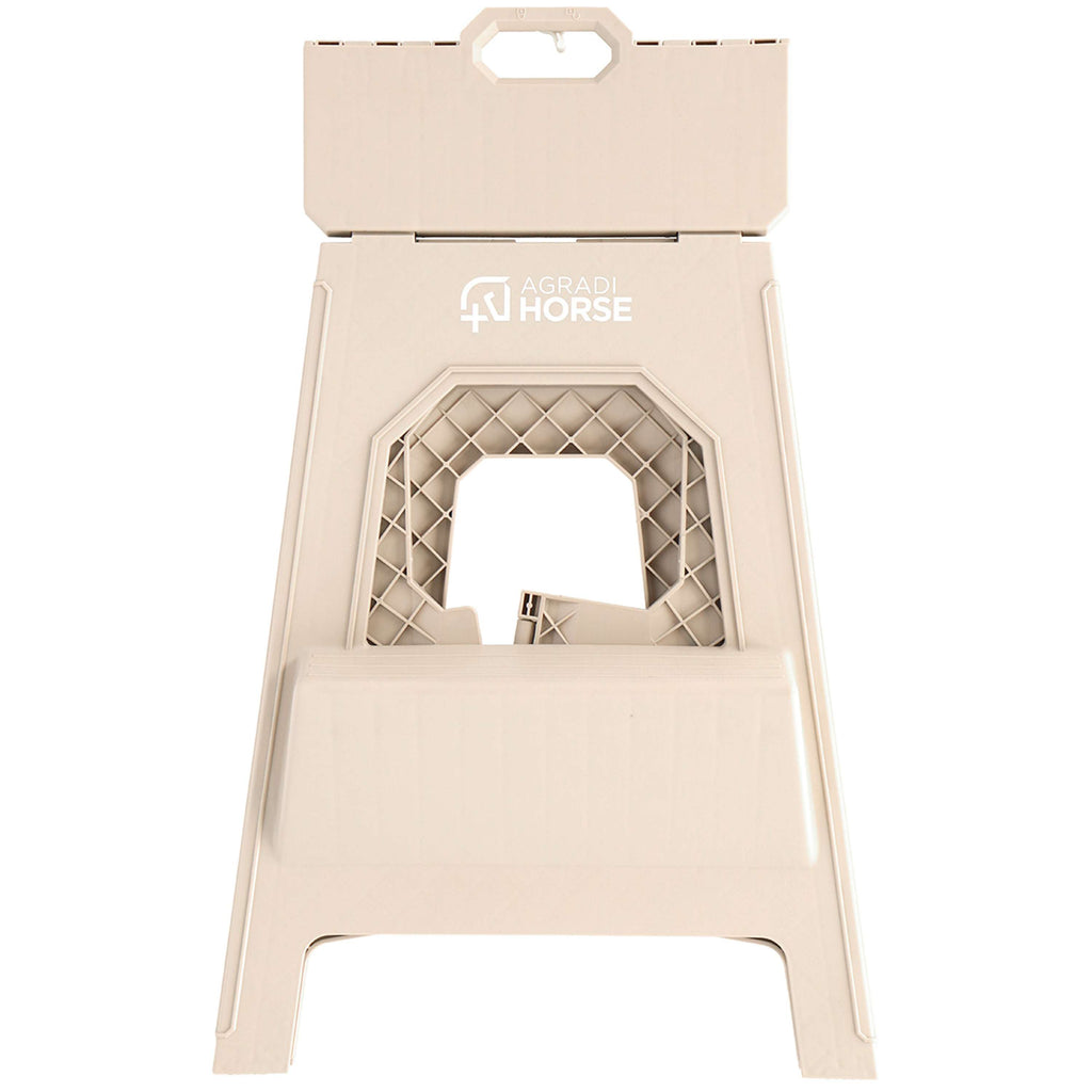 Agradi Horse Escalón/Taburete Plegable XH 49cm Khaki