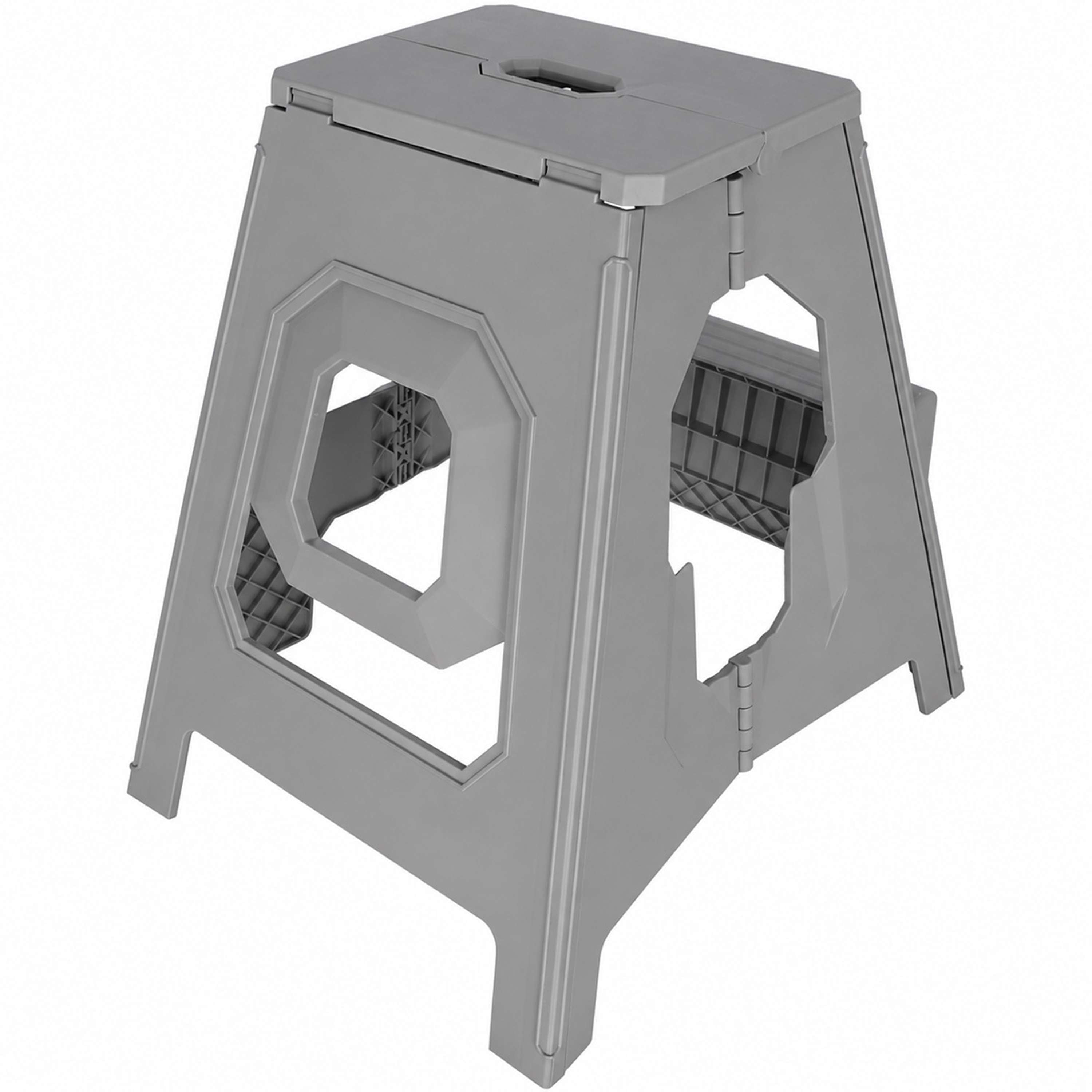 Agradi Horse Escalón/Taburete Plegable XH 49cm Gris