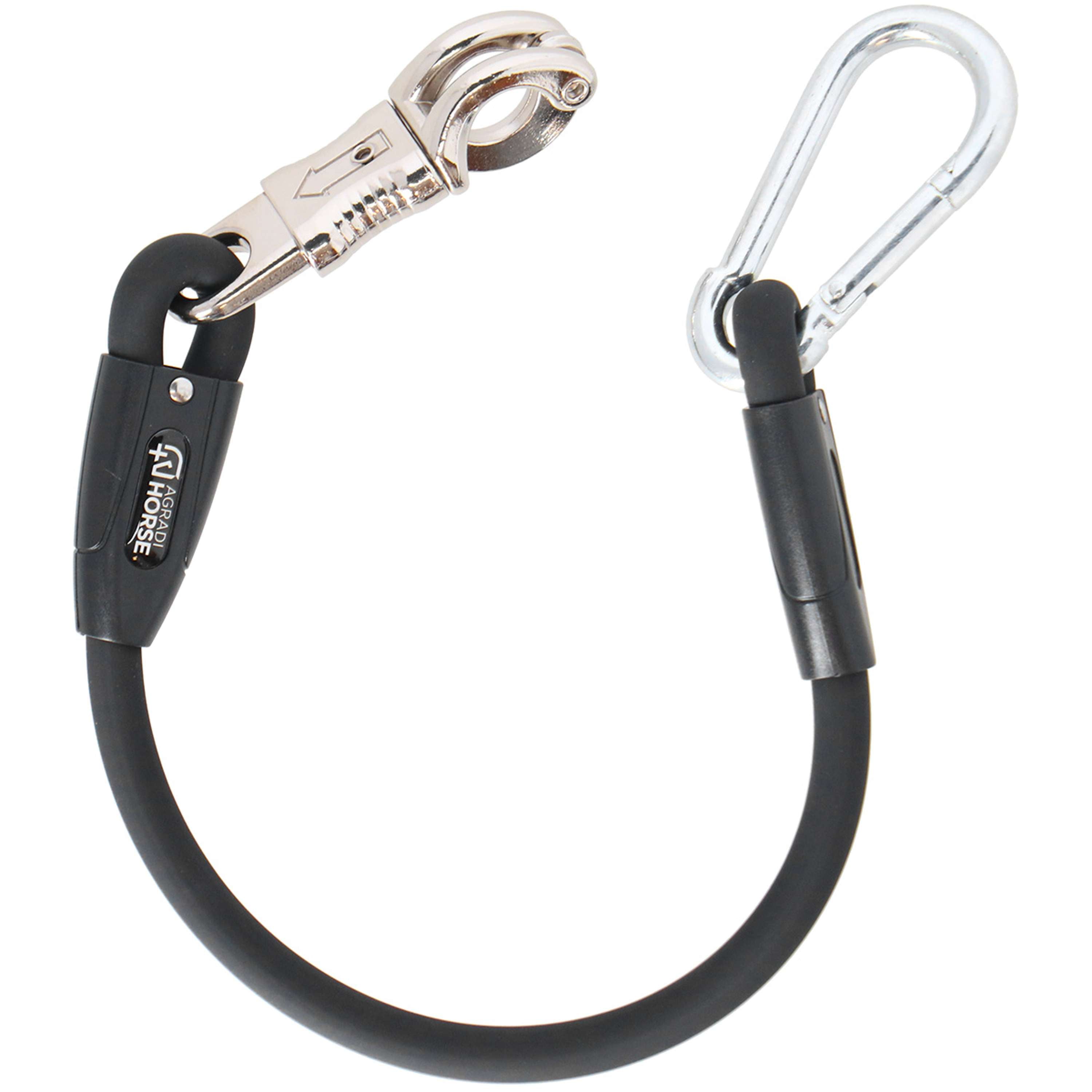 Agradi Horse Cuerda de amarre Silicone Negro