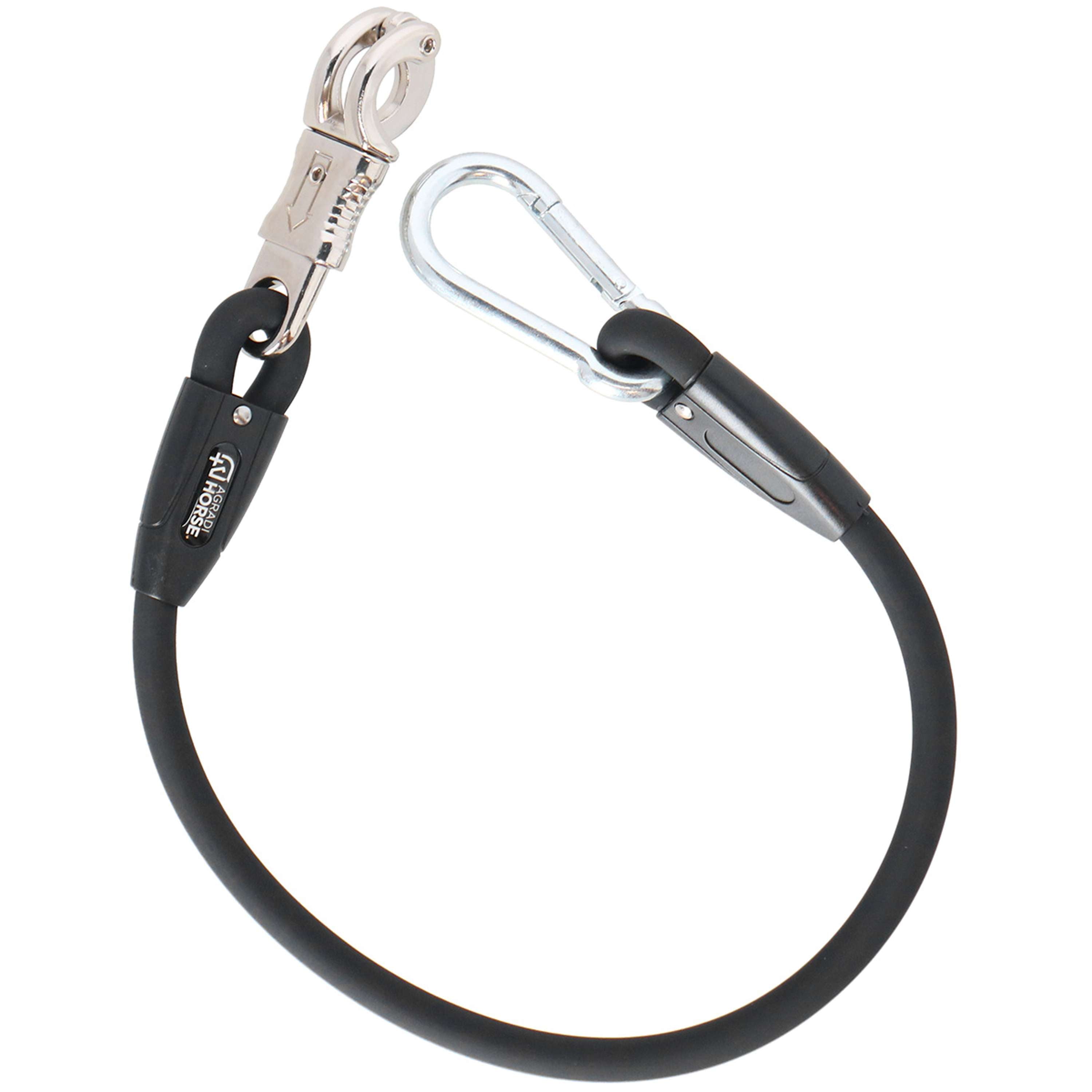 Agradi Horse Cuerda de amarre Silicone Negro